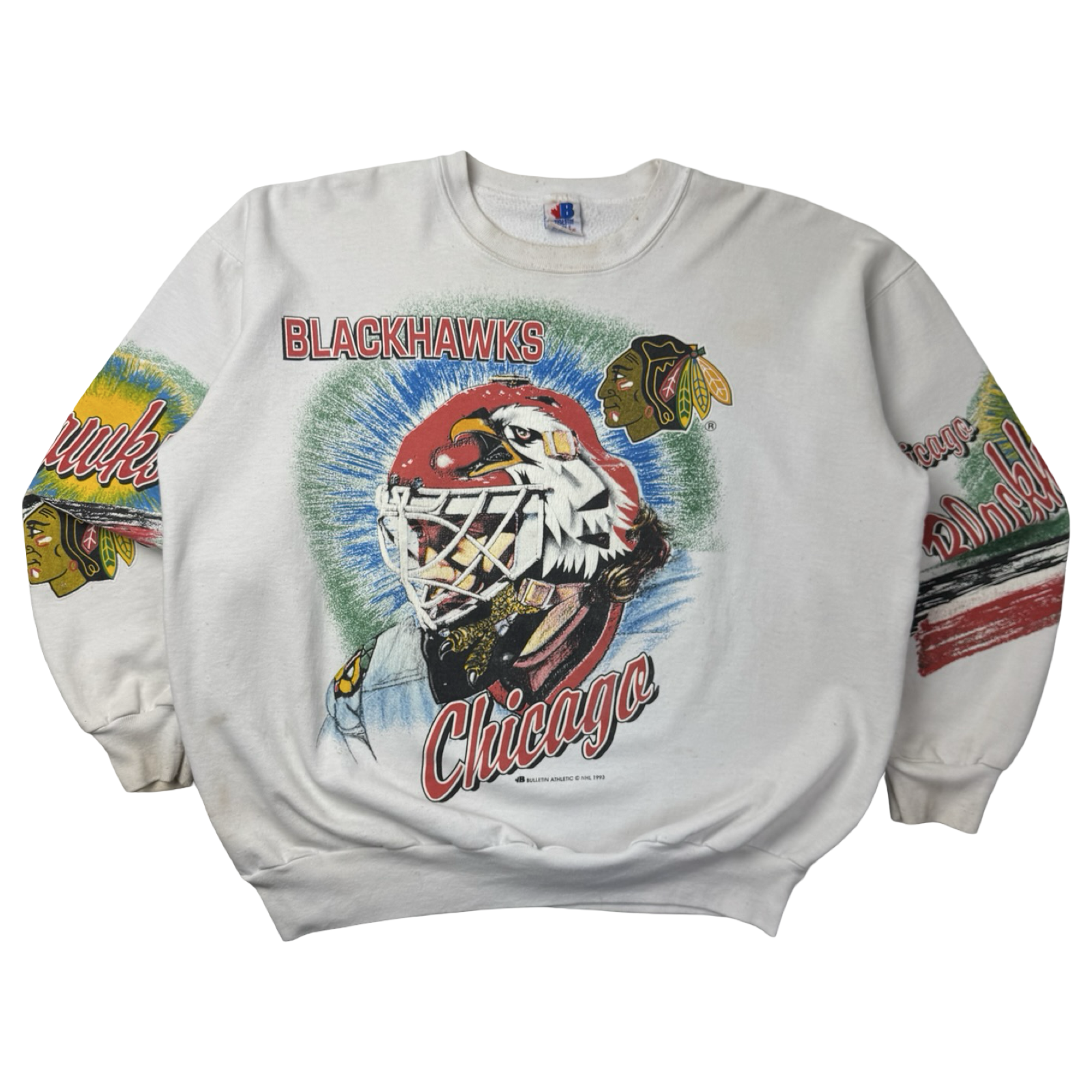 1993 Chicago Blackhawks Bulletin Crewneck
