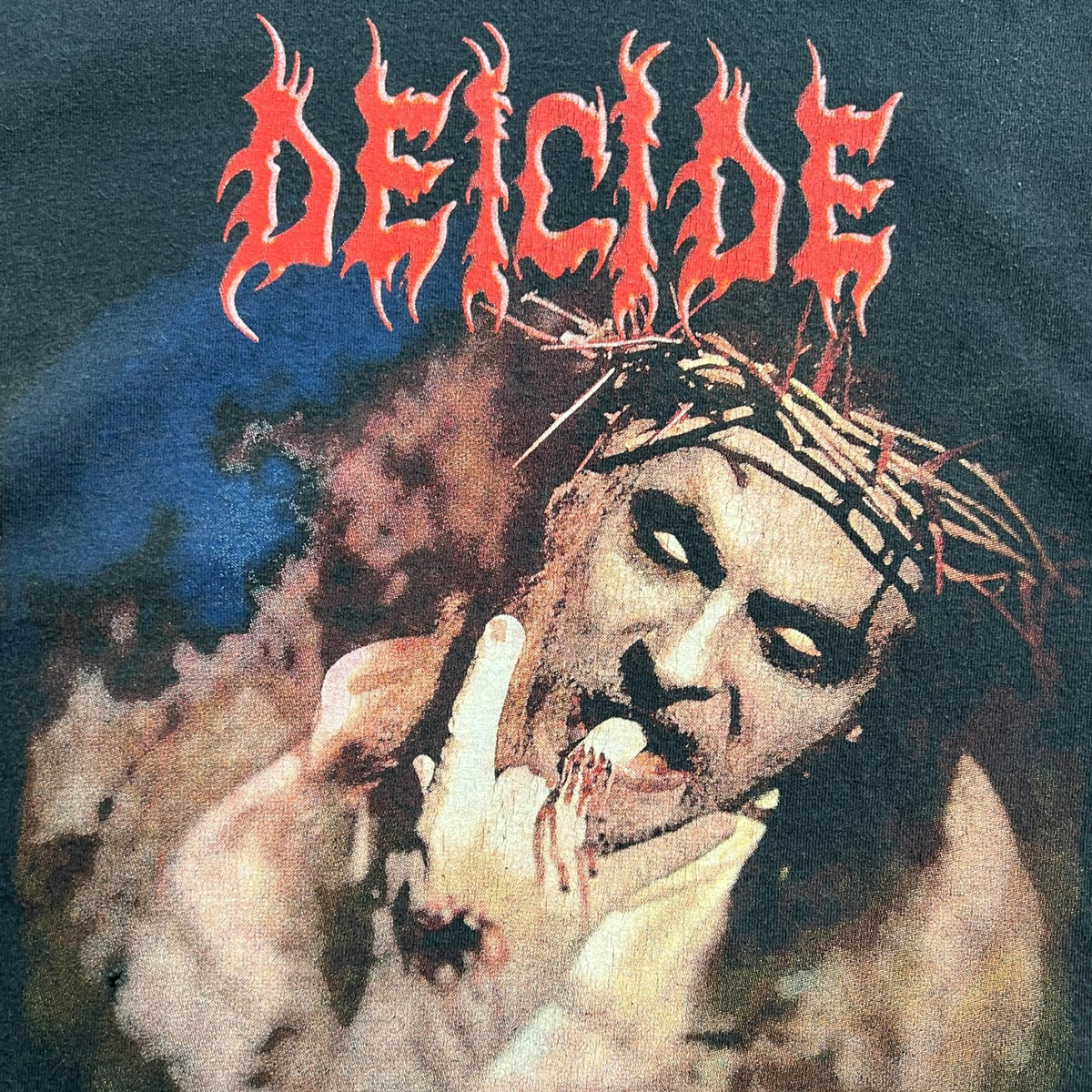Vintage 1990’s Deicide “Once Upon The Cross” Long Sleeve T-Shirt Black