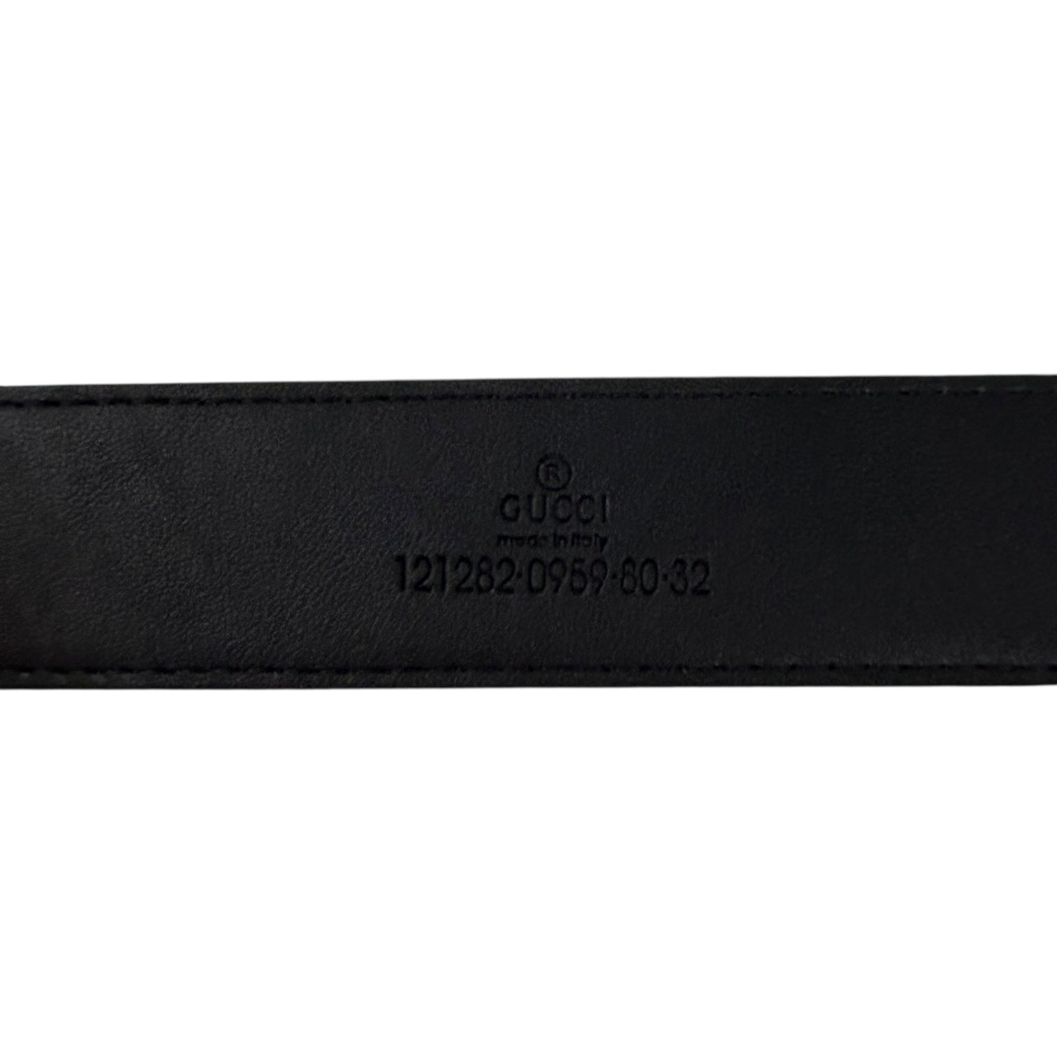 Gucci Brown GG Marmont Logo Belt Beige