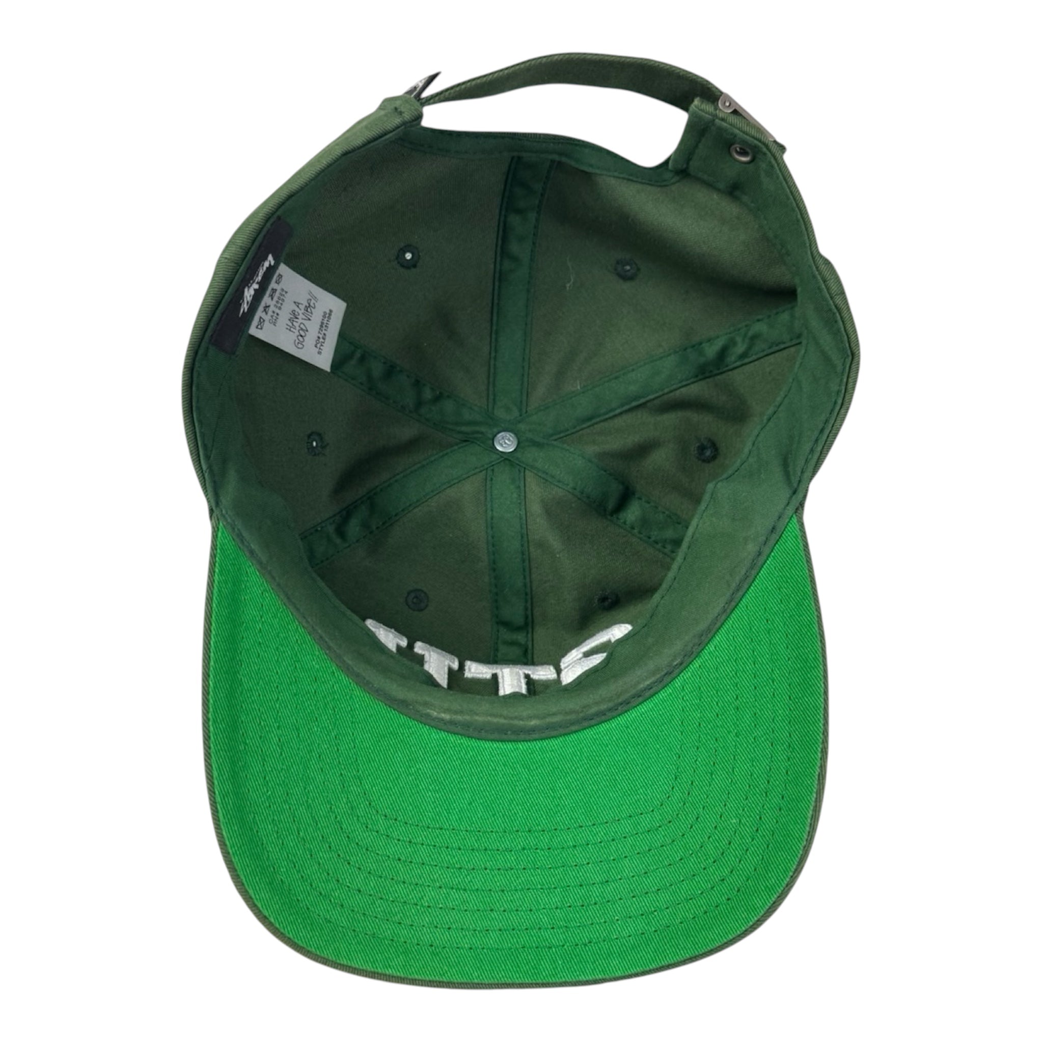 Stussy Stu Arch Strapback Hat Forest
