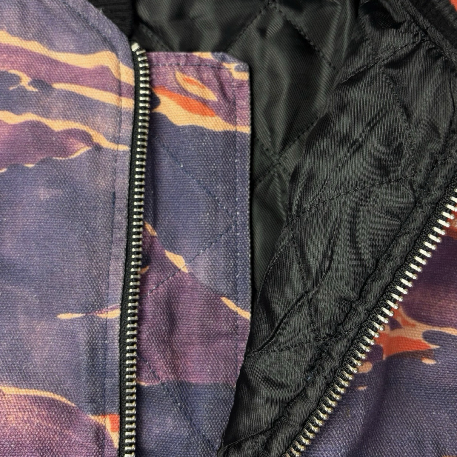 Stussy Tigris Canvas Bomber Jacket Purple