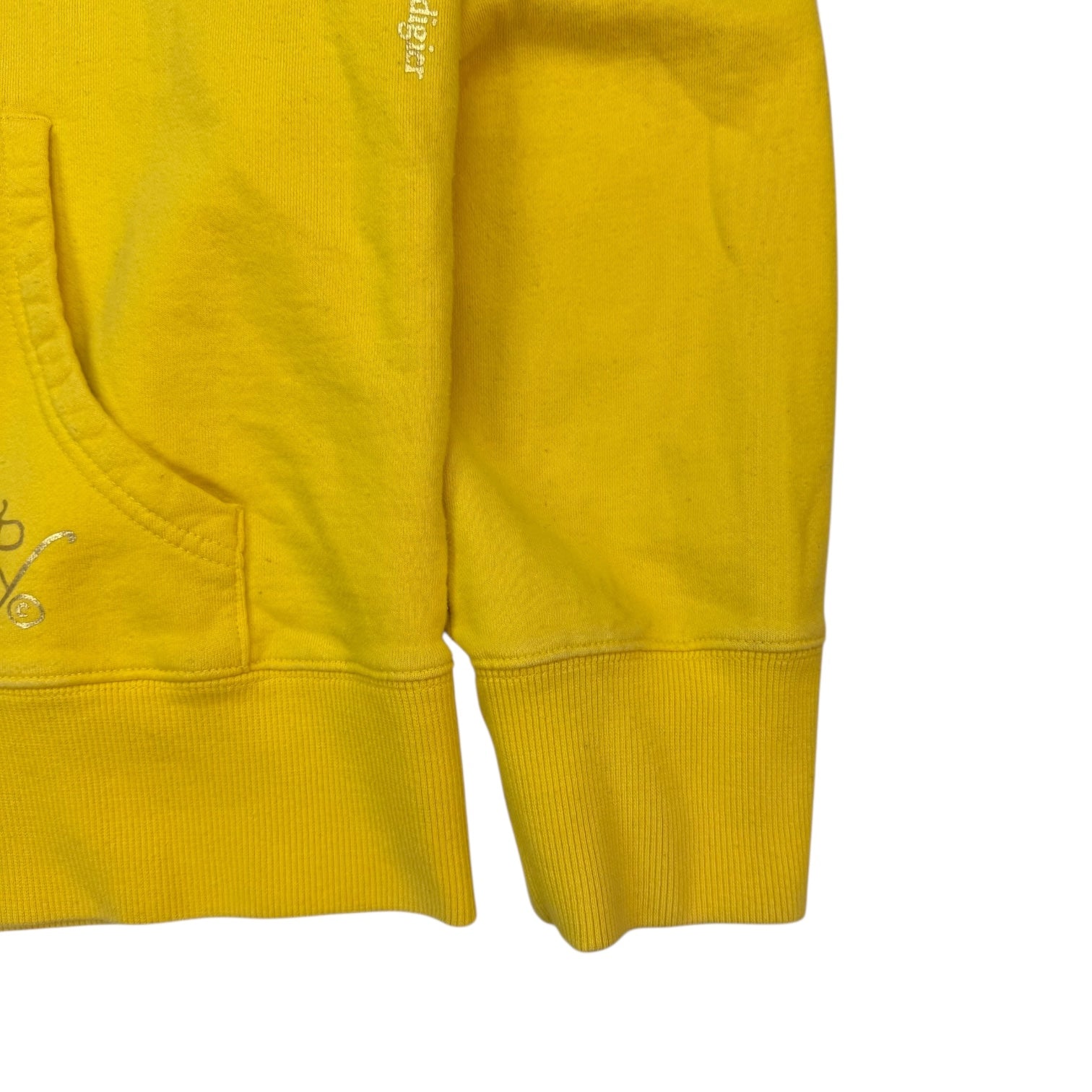 Vintage Y2K Ed Hardy By Christian Audigier Zip Up Hoodie Yellow