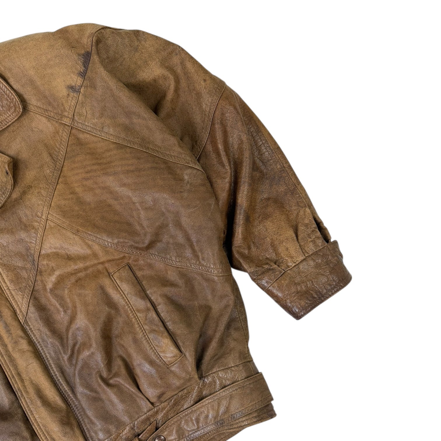 Vintage Leather Jacket Brown