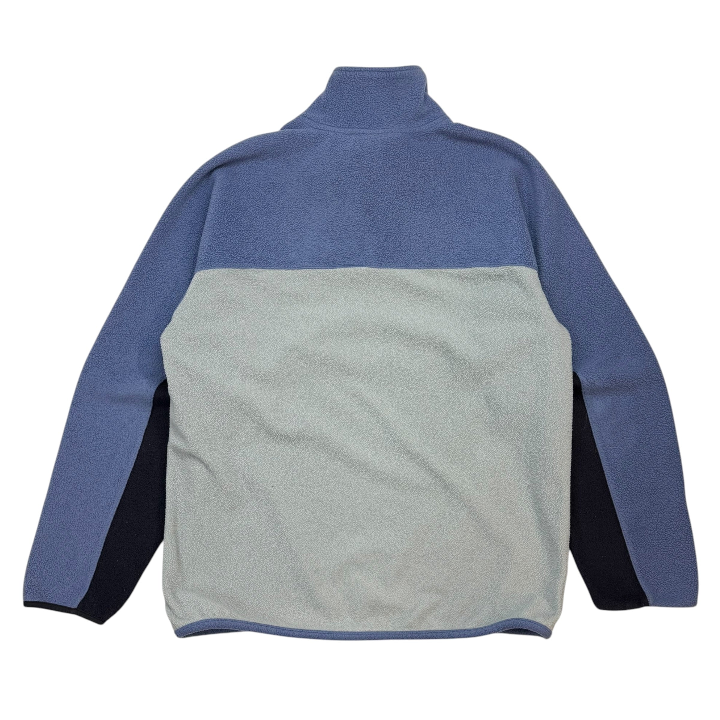 Vintage Quicksilver Fleece Quarter Zip Light Blue/ Grey