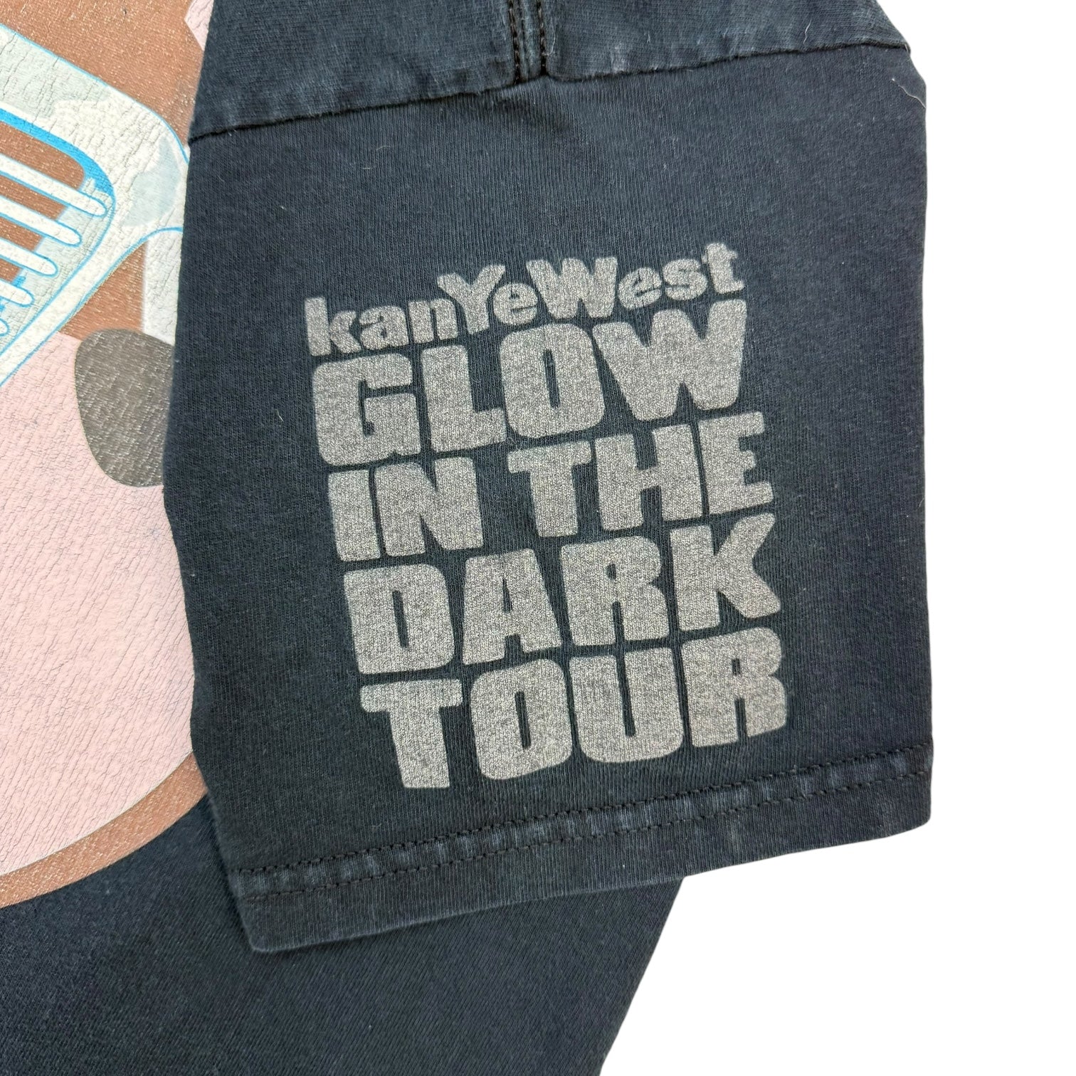 2007 Kanye West Takashi Murakami Glow in the Dark Tour Tee Black