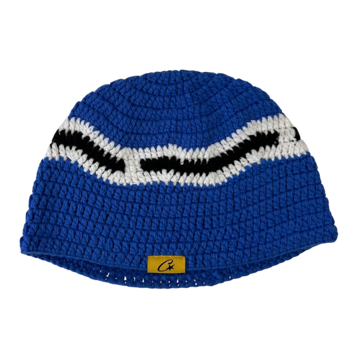 Corteiz Crochet Beanie Blue/Black