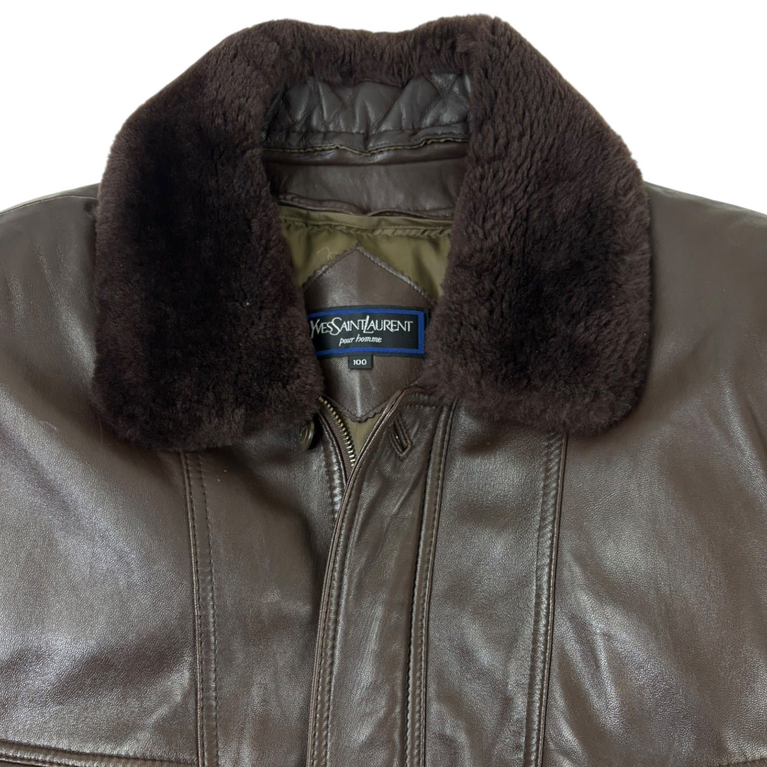 1992 Yves Saint Laurent Fur Leather Jacket