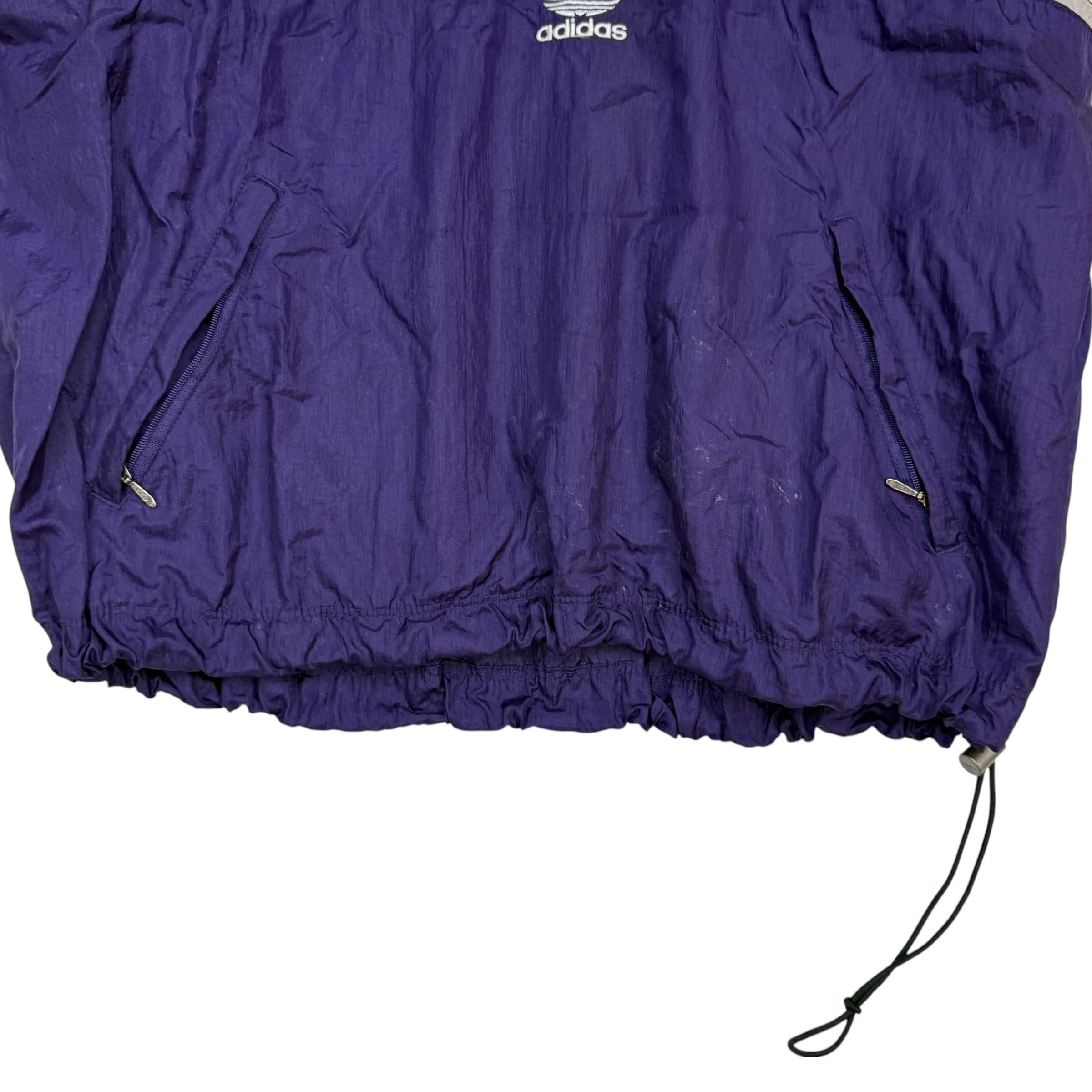 Vintage Adidas Windbreaker Purple/White