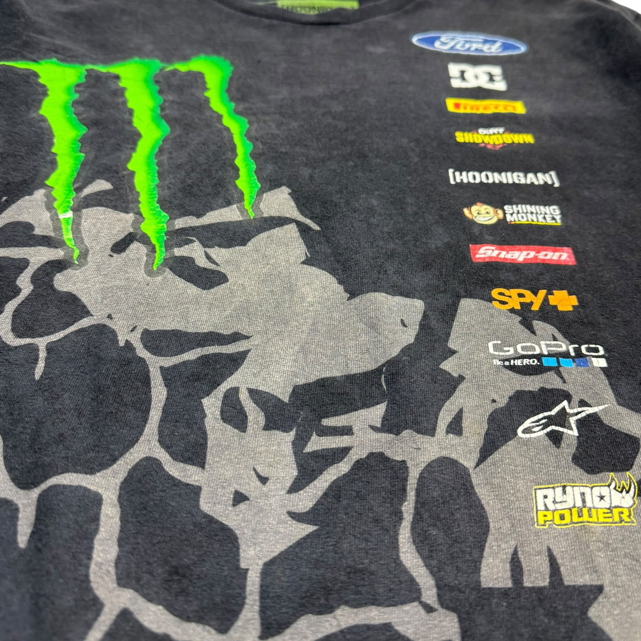 Y2K Ken Block Monster Energy DC Shoes T-Shirt