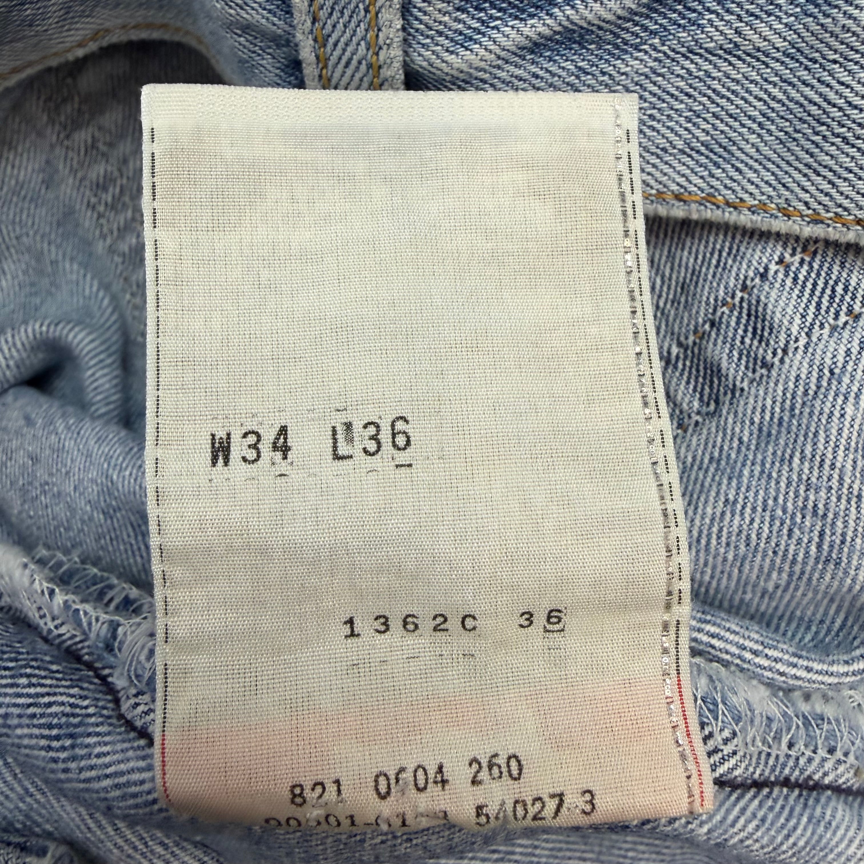Vintage Levi’s 501 Blank Tab Light Wash Jeans Blue