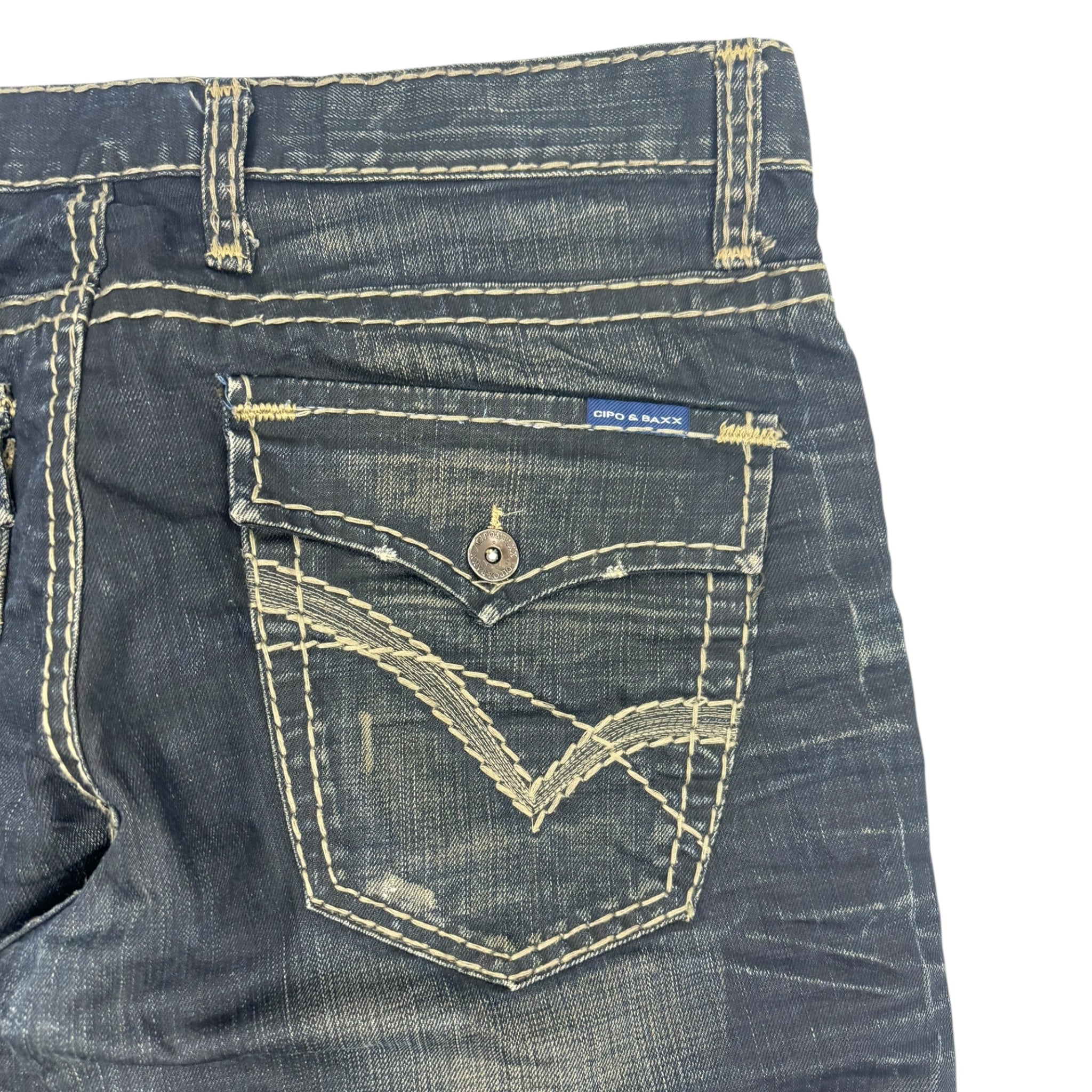 Y2K Cipo & Baxx Dark Wash Bottoms
