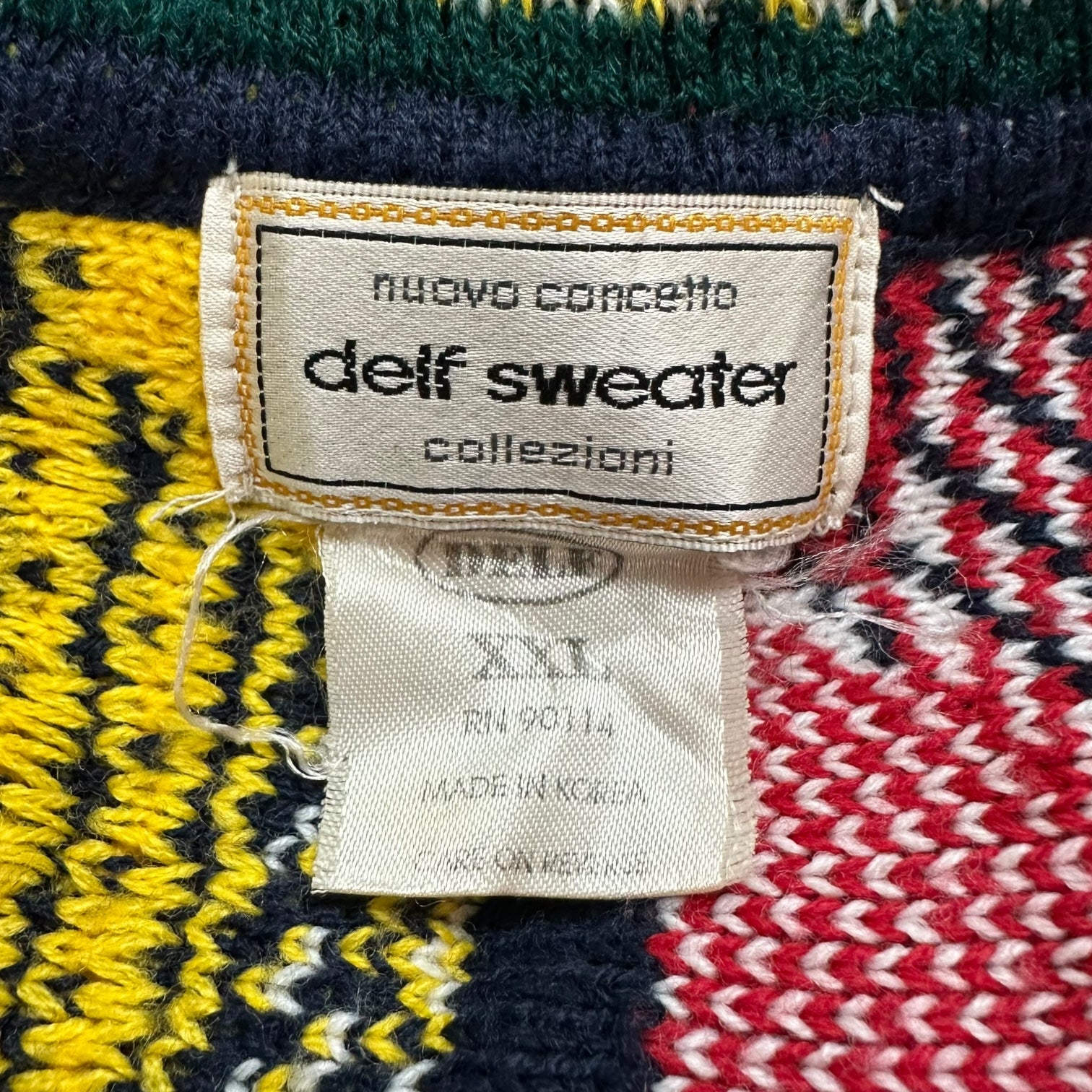 Vintage Nuovo Concetto Knit Multicolour Sweater