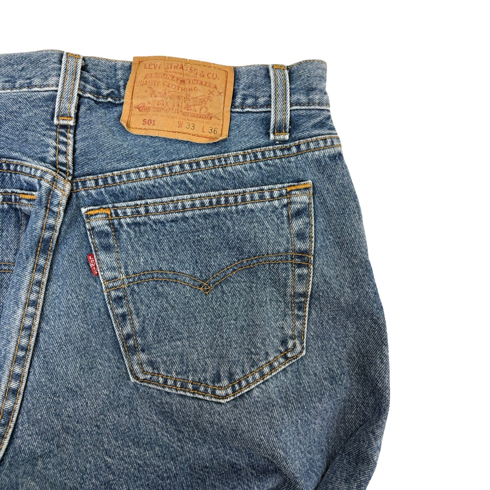 Vintage Levi’s 501 Straight Cut Dark Wash Denim