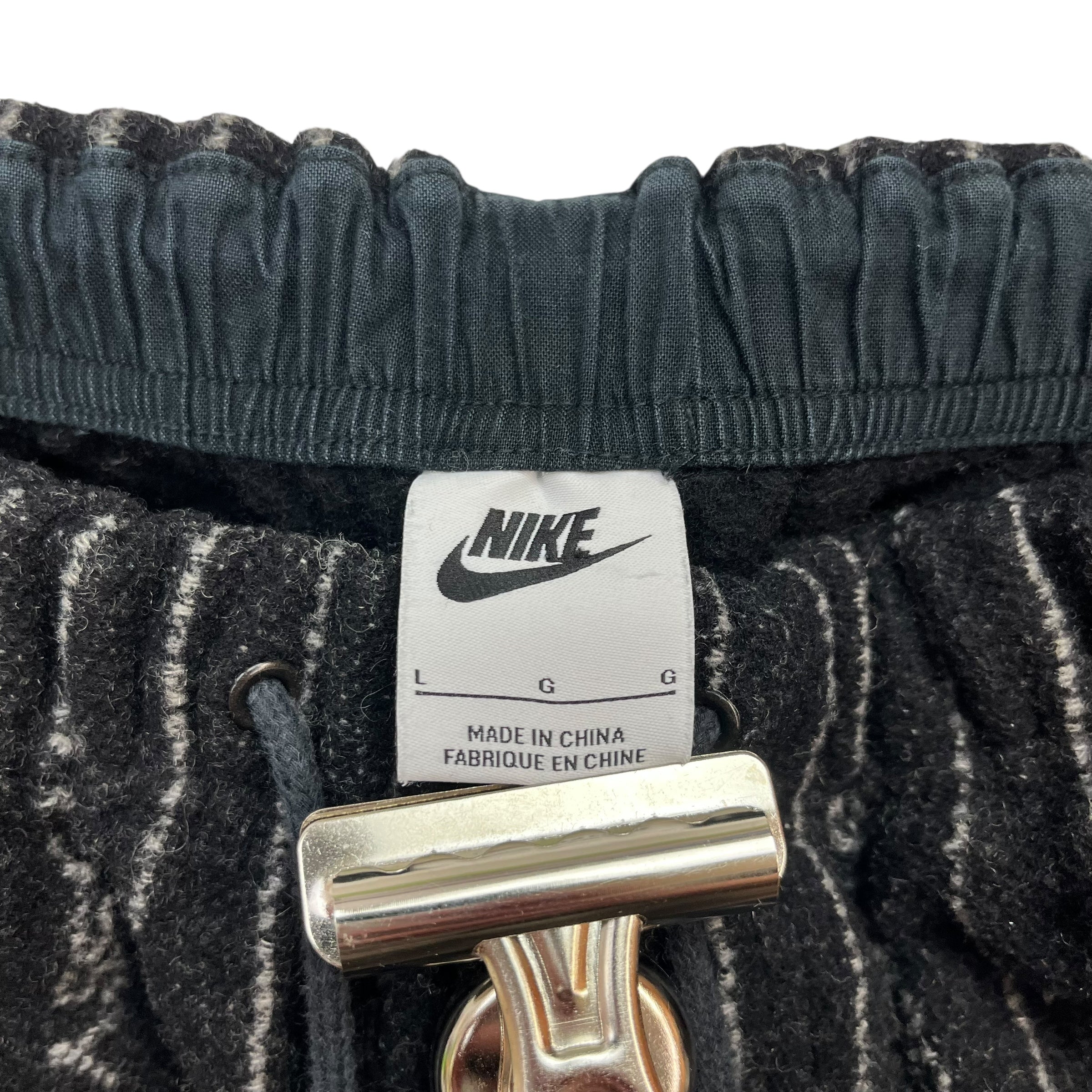 Stussy Nike Pinstriped Wool Sweatpants Black