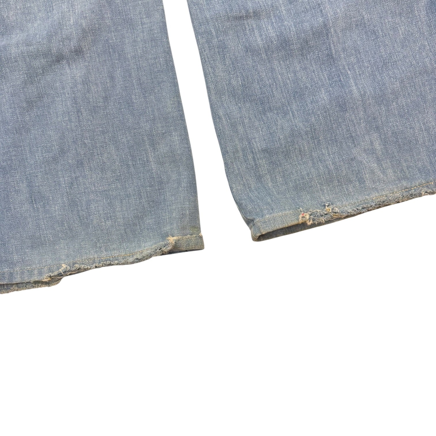 (W) Vintage Flared Denim Pants Medium Blue