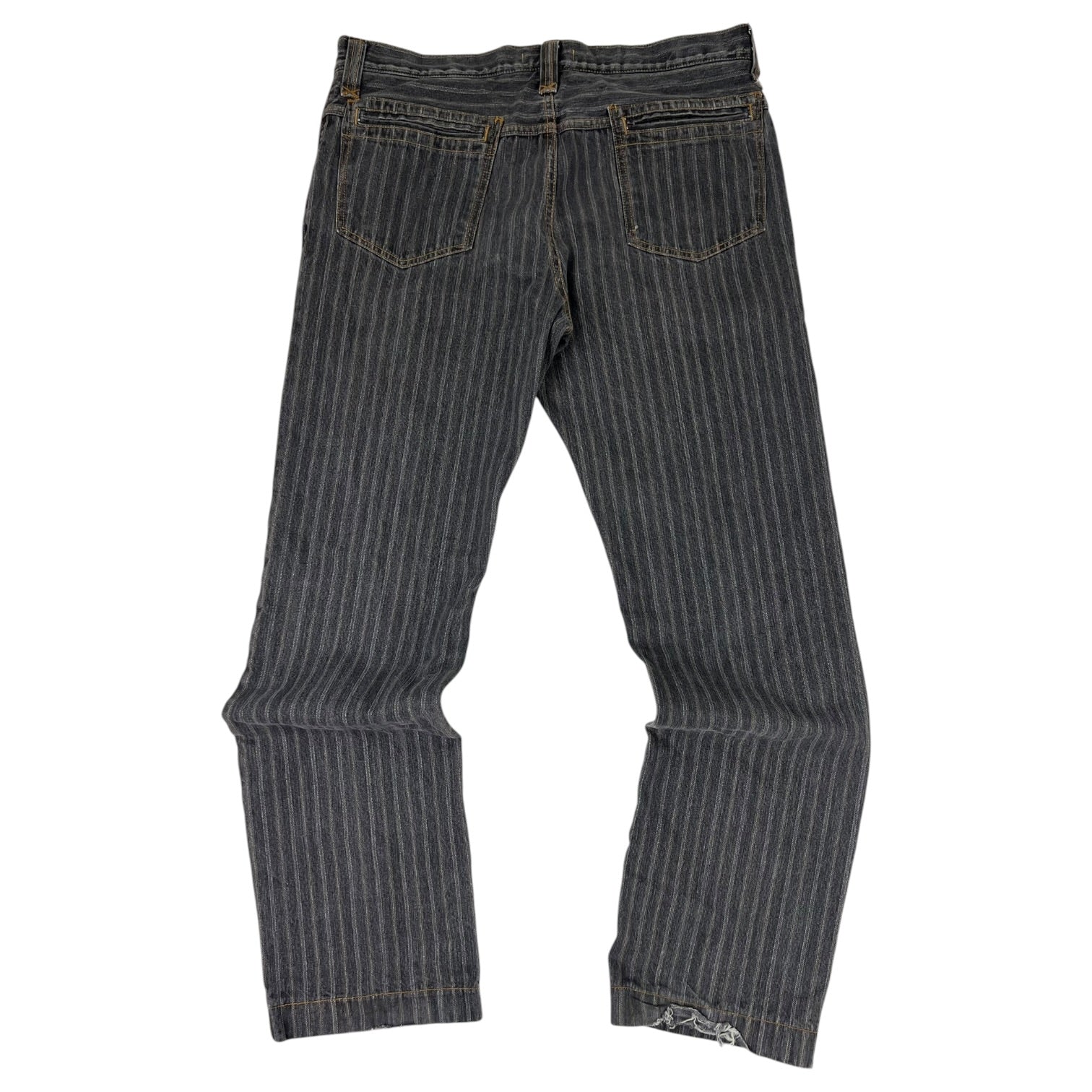Vintage Dolce & Gabbana Denim Straight-Leg Jeans Pinstripe