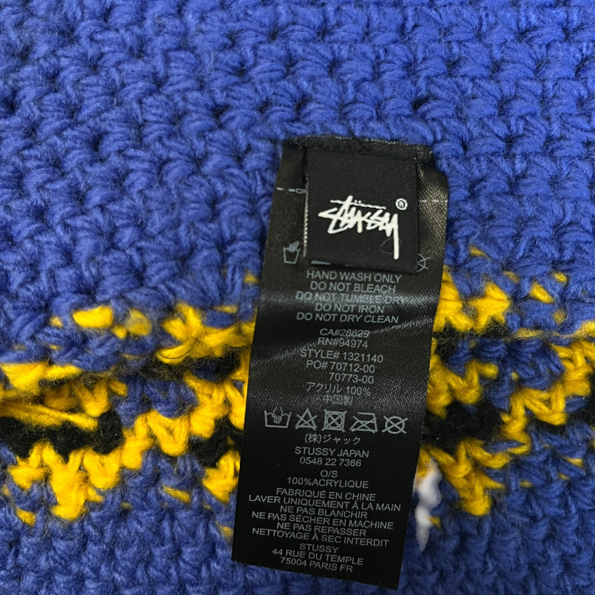 Stussy Fairisle Bucket Hat