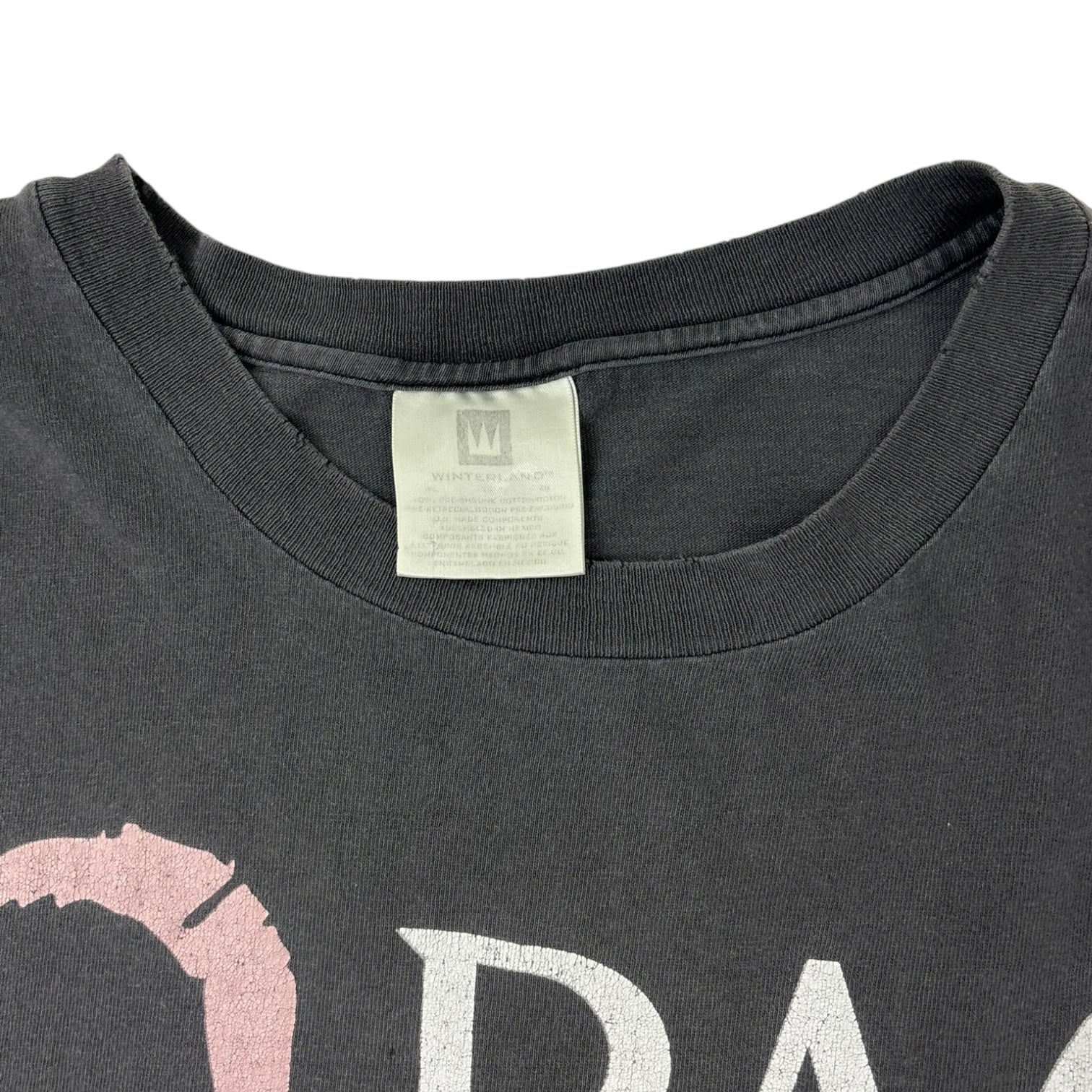 Vintage 1998 2-Pac Portrait T-Shirt Washed Black