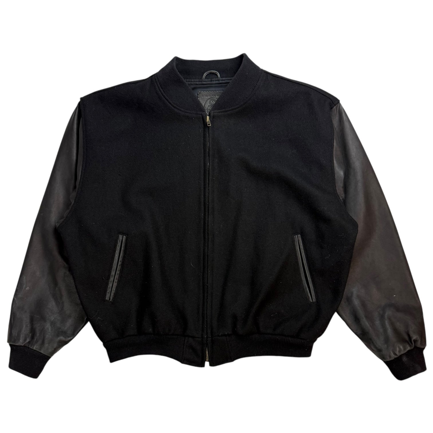 Vintage Dave Smith Motorsports Bomber Jacket Black