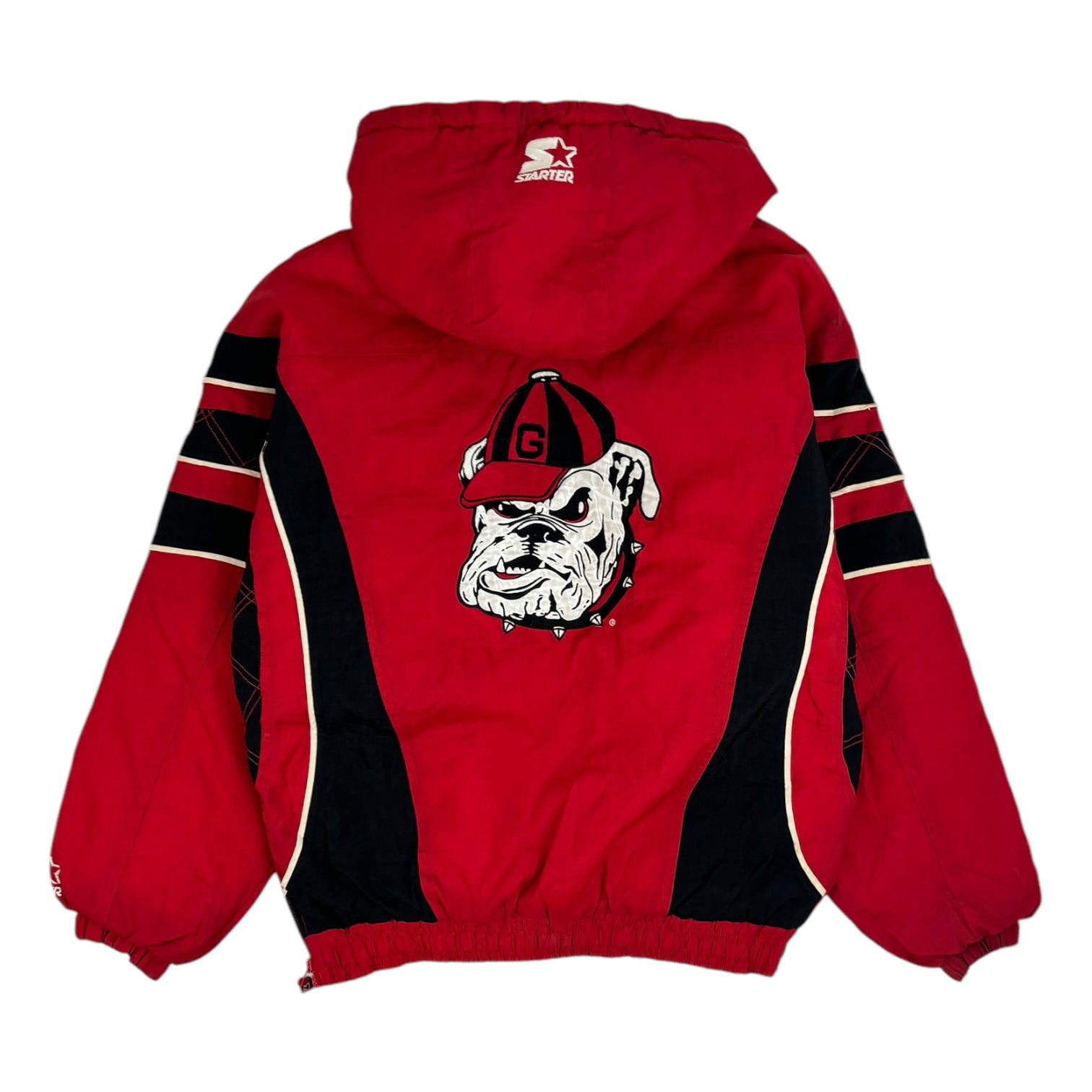 Vintage Starter Georgia Bulldogs Puffer Jacket Red/Black