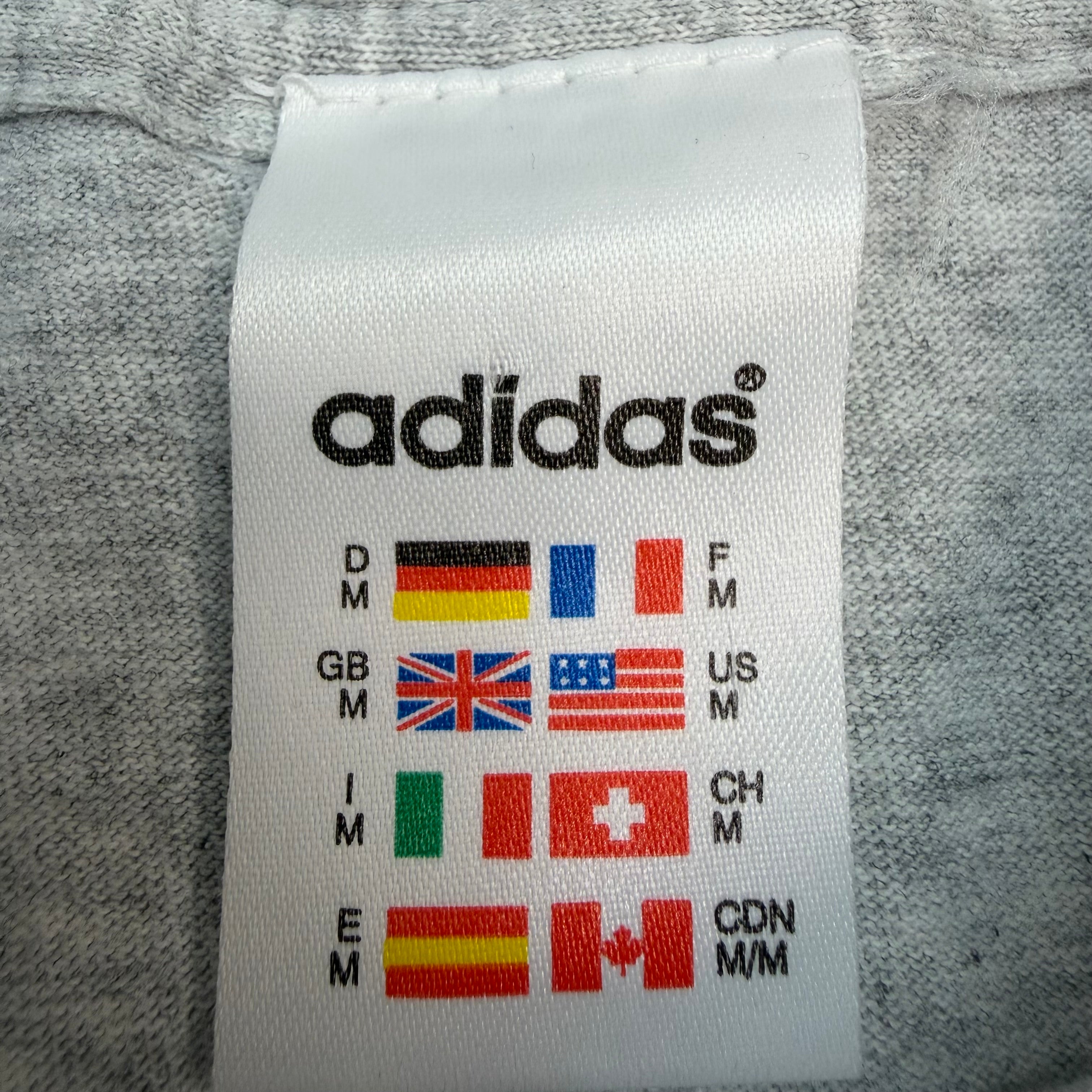 Vintage Adidas Sweden Soccer Tee Grey