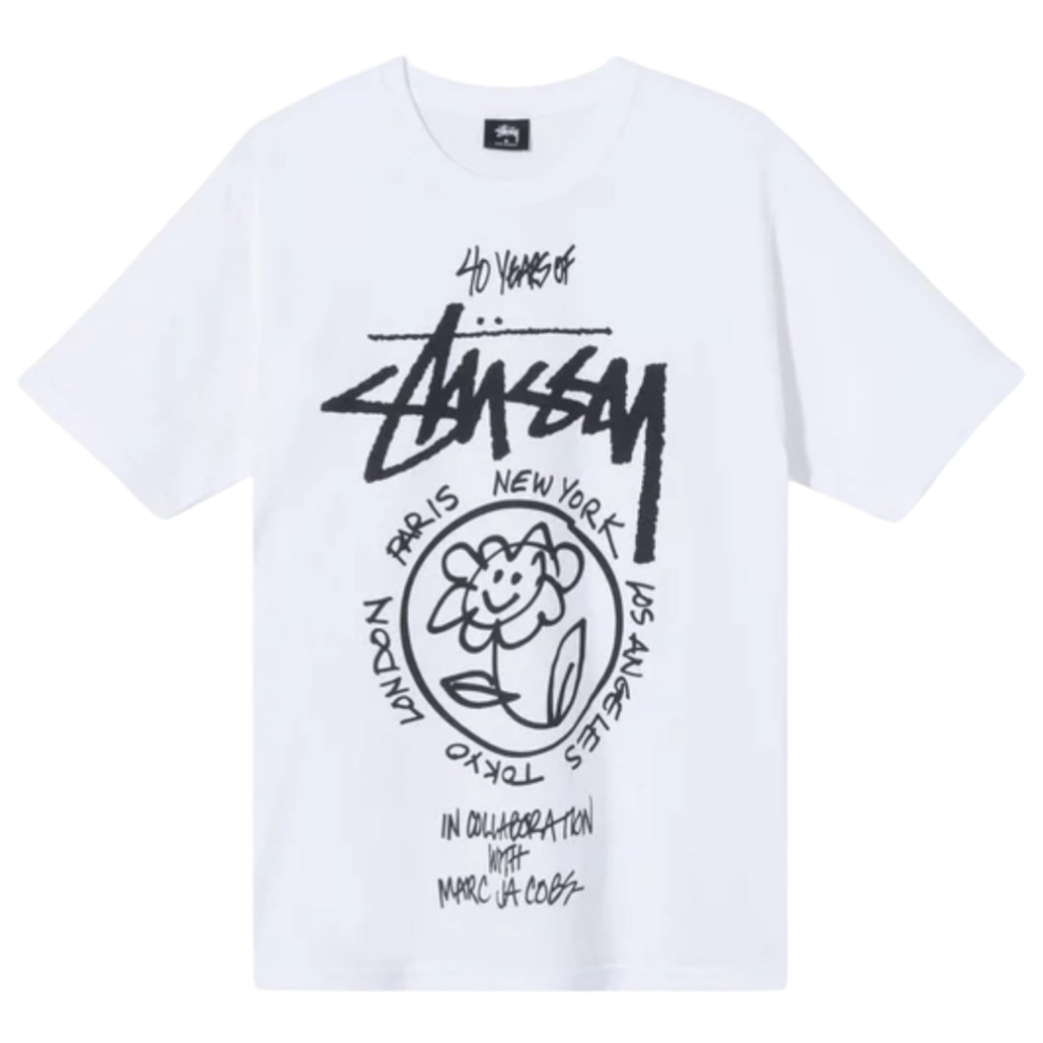 Stüssy x Marc Jacobs World Tour Collection T-Shirt White