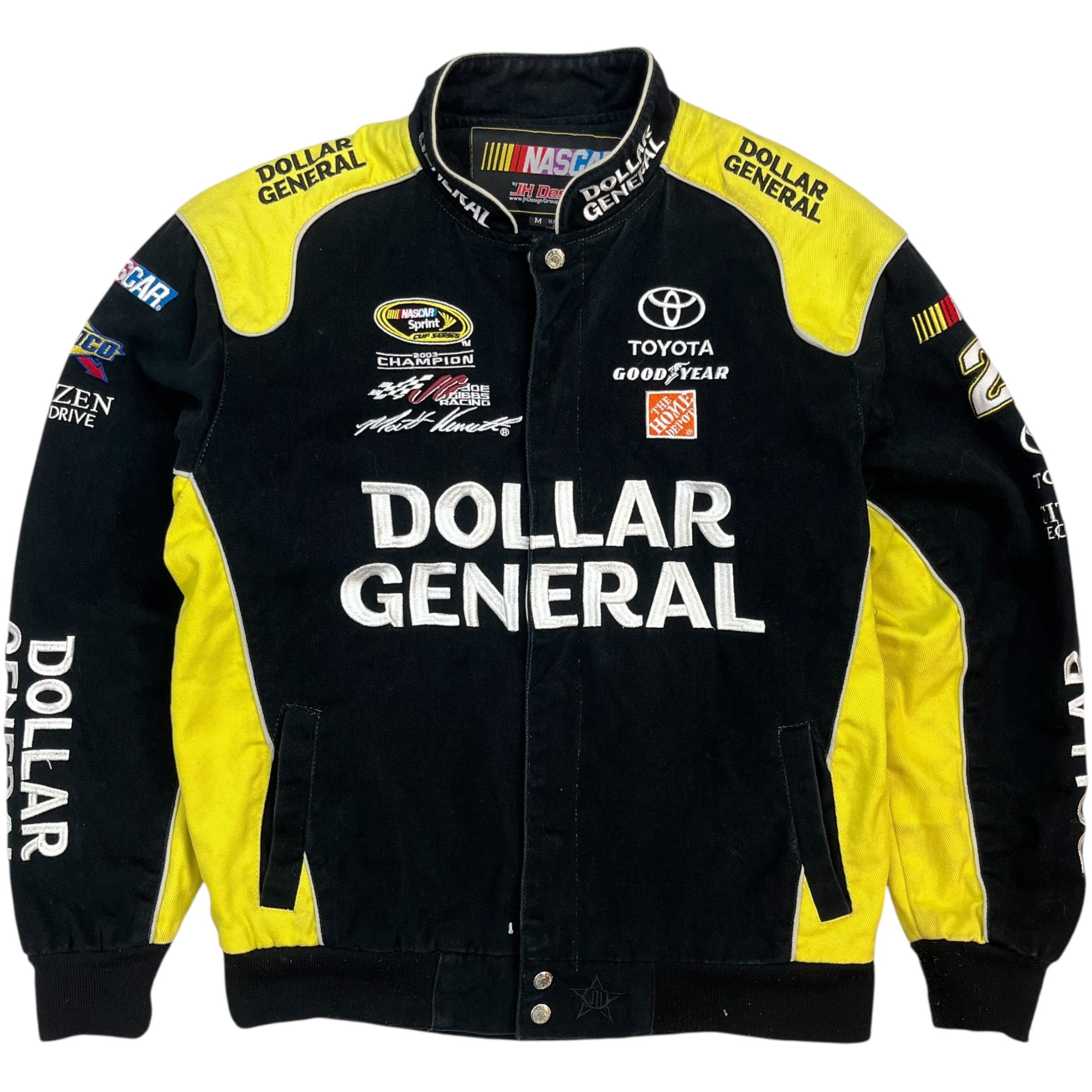 Vintage NASCAR Matt Kenseth Racing Jacket Black