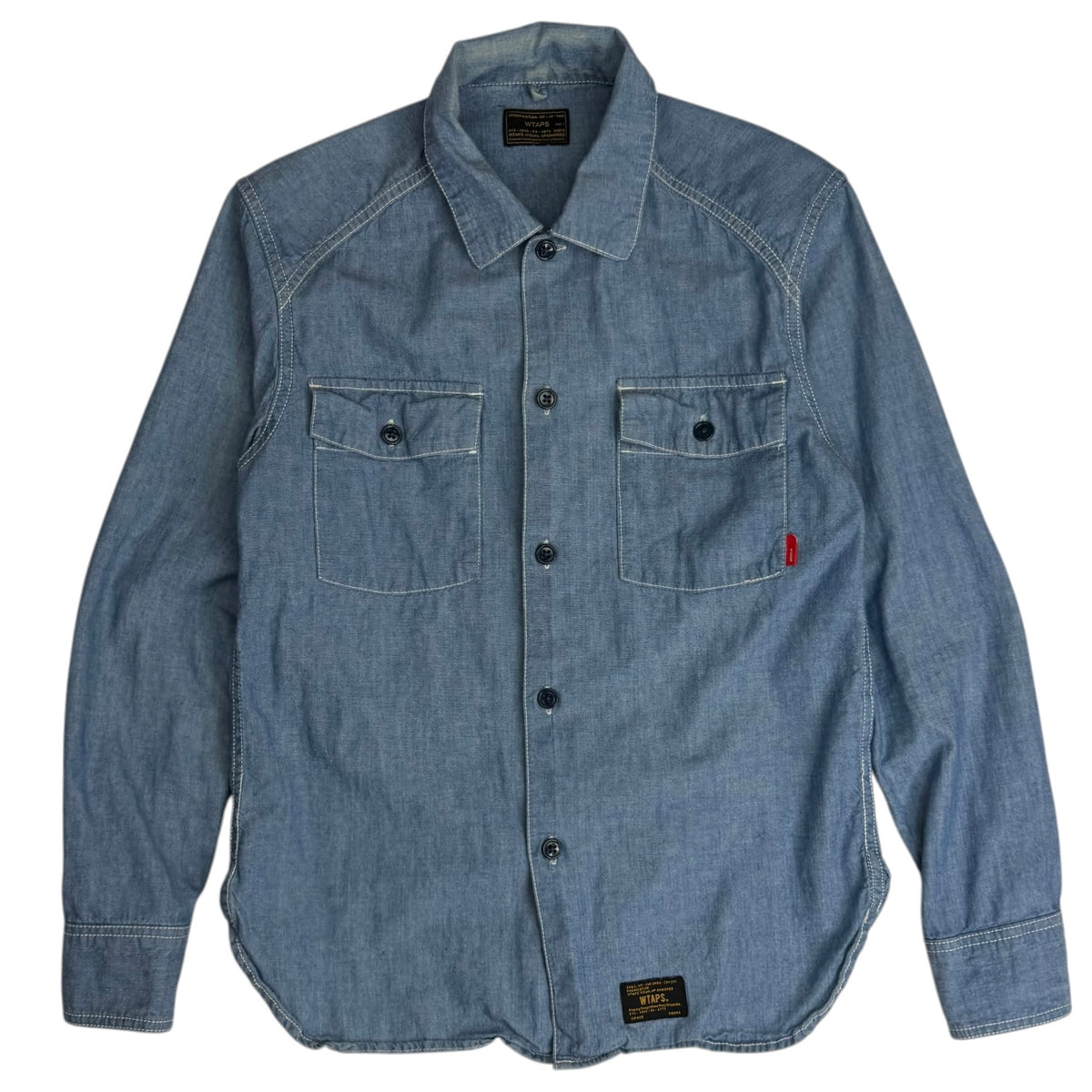 Wtaps Denim Button Up Shirt Blue