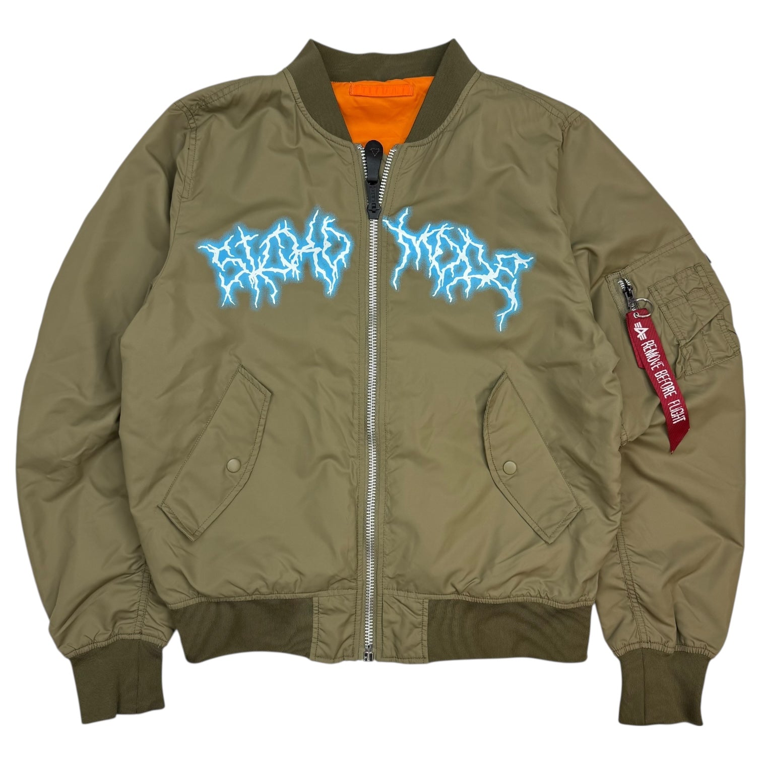 Travis Scott Sicko Mode Astroworld Alpha Industries Bomber Jacket Green