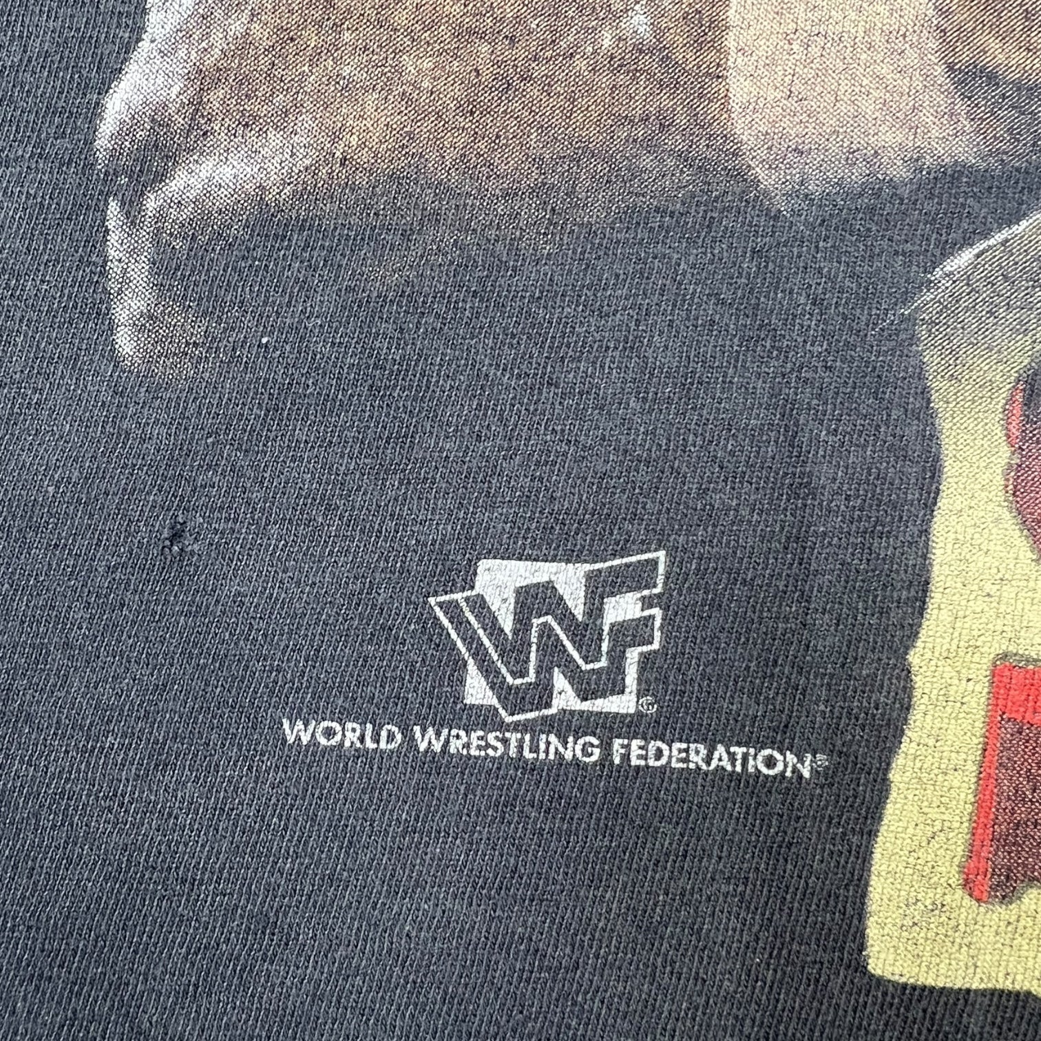Vintage 1996 WWF Sid “I Rule The World!” T-Shirt Washed Black