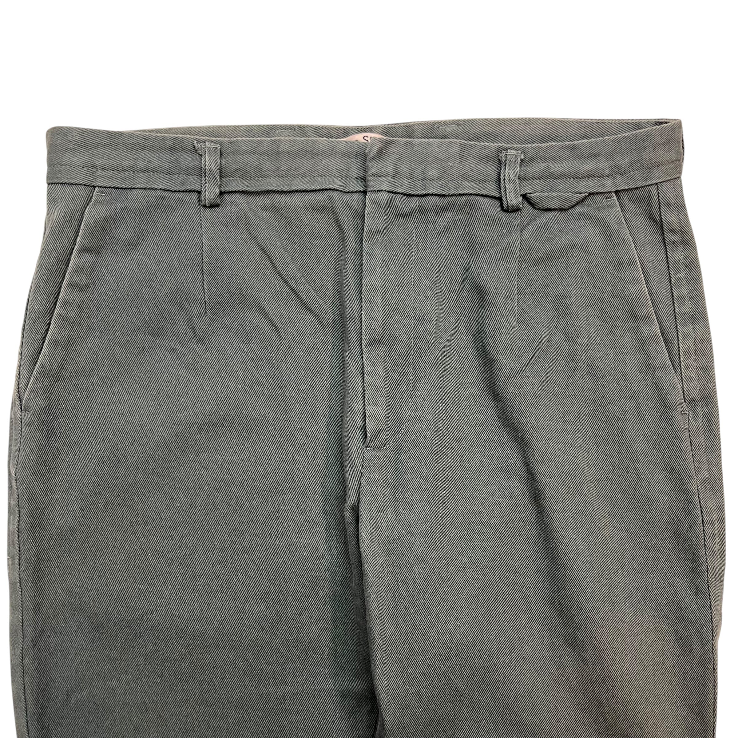 Acne Studios Cotton Twill Trousers Green