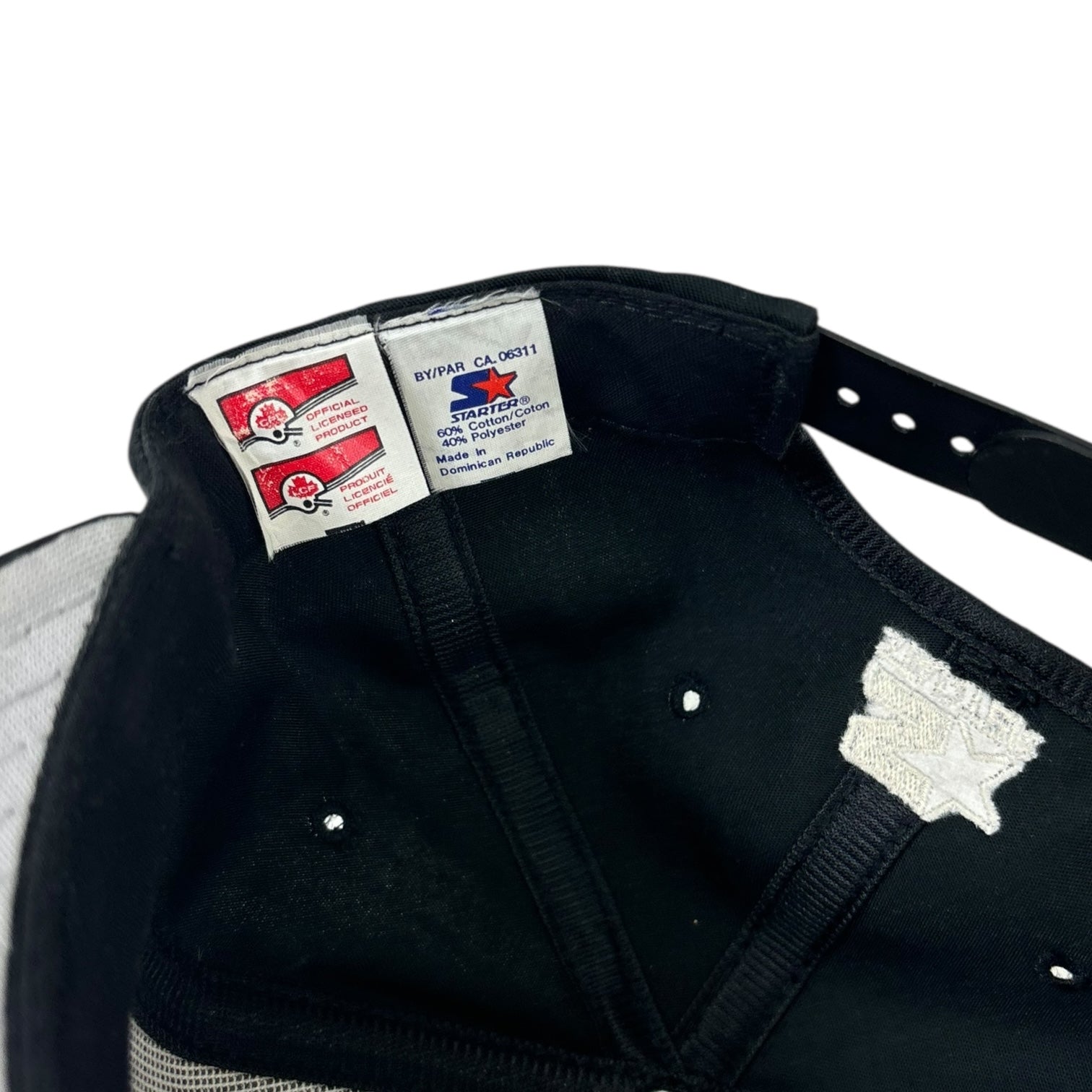 Vintage BC Lions Starter SnapBack Hat Black