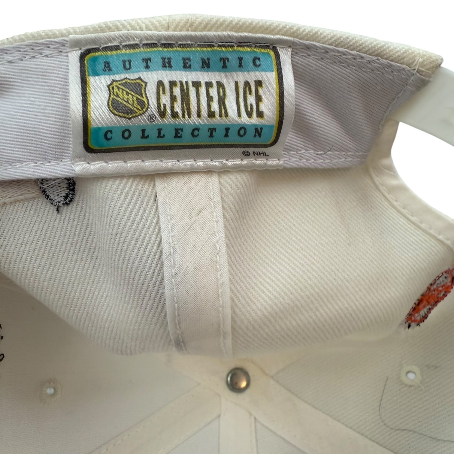 Vintage Sport Specialties Boston Bruins Laser SnapBack Hat White/Black