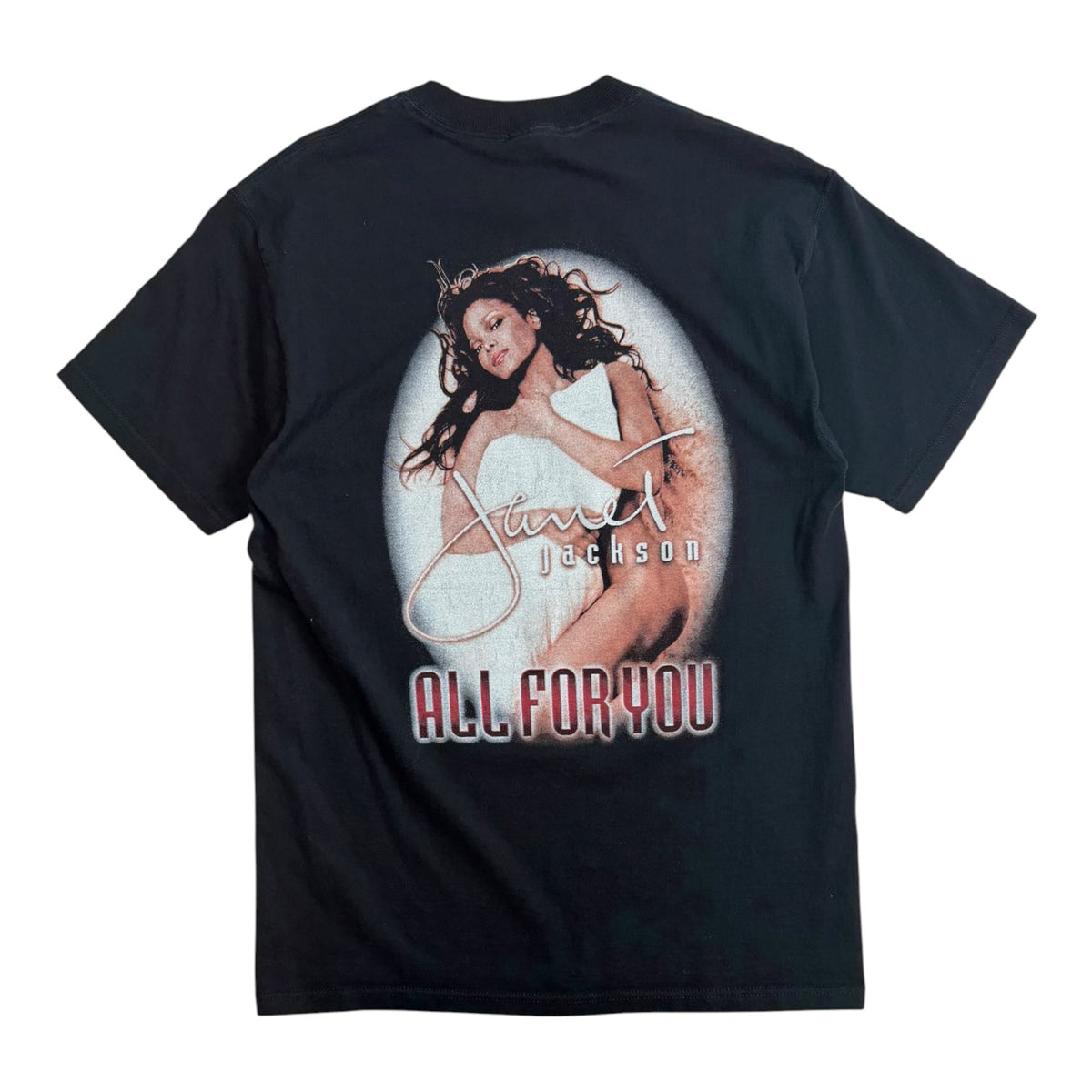 Vintage 2001 Janet Jackson All For You Tour T-Shirt Black