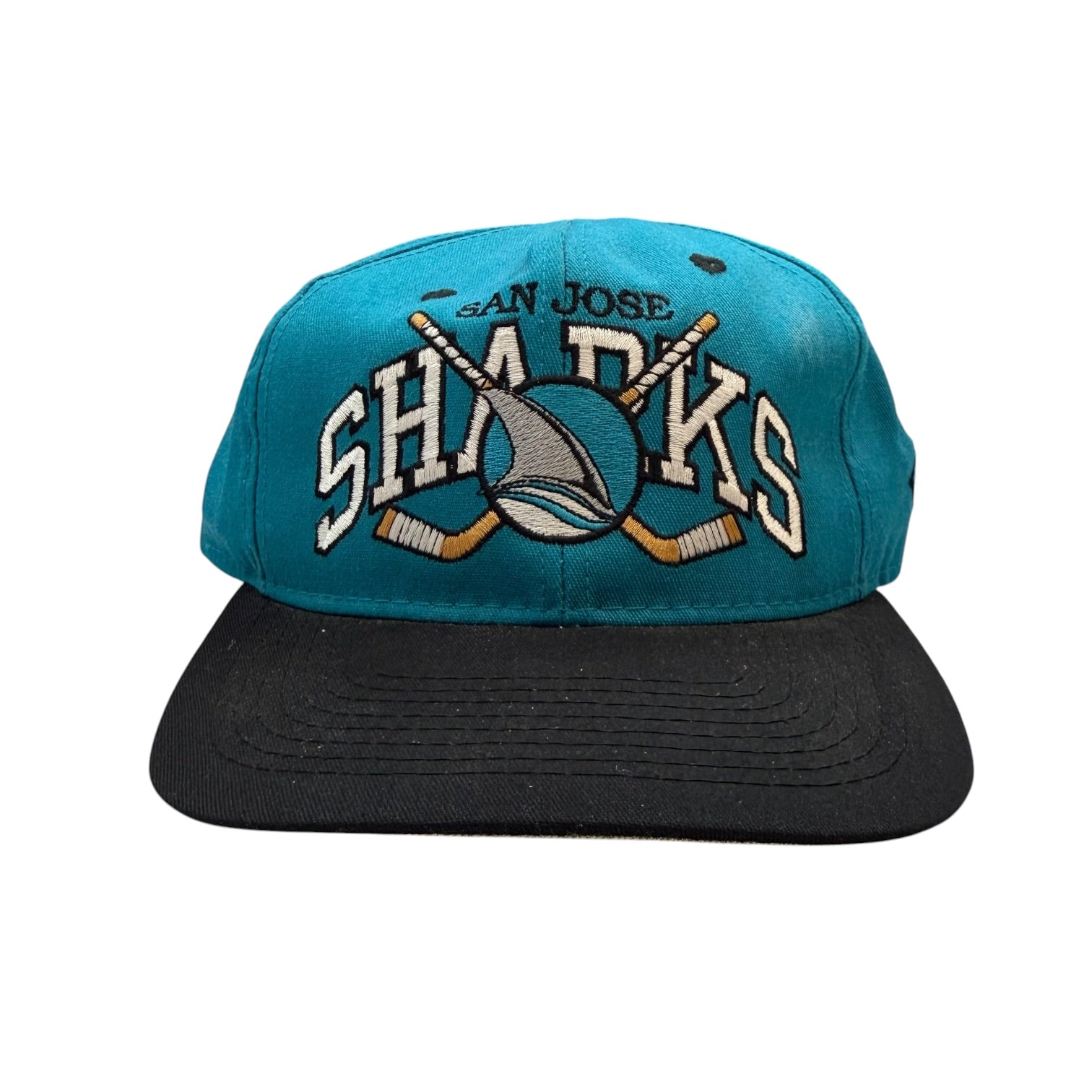 Vintage San Jose Sharks SnapBack Hat Blue/Black