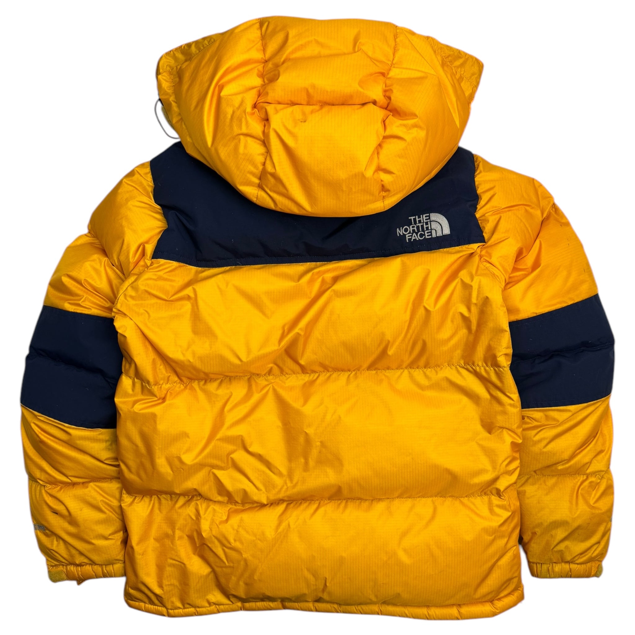 The North Face 700 Hooded Jacket Neon Yellow Navy Womens