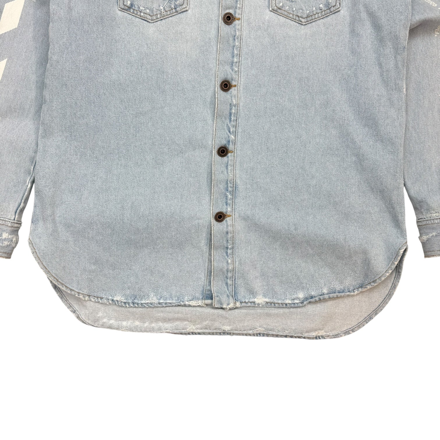 Off-White Temperature Button Up Shirt Light Blue