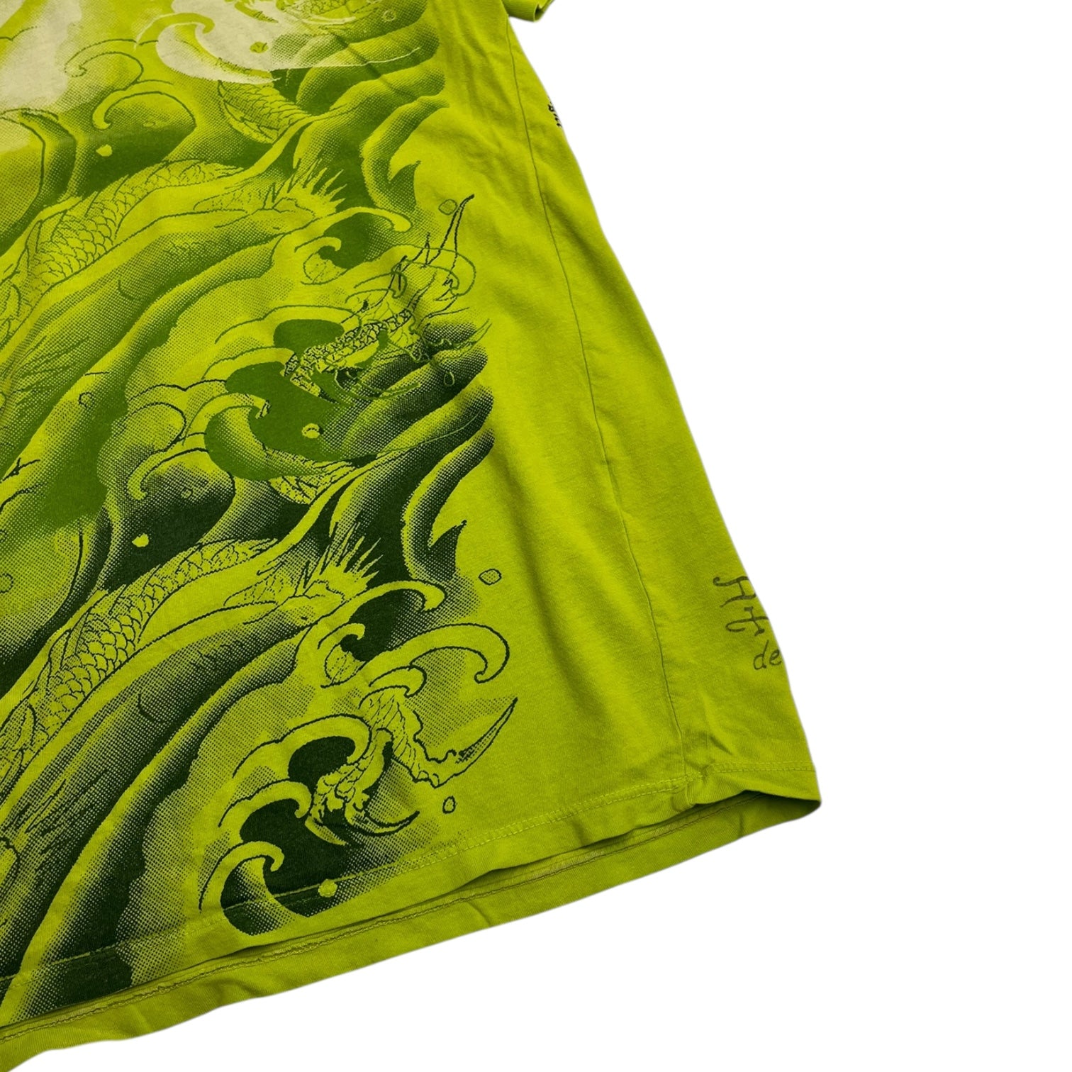 Y2K Ed Hardy Dragon All Over Print Tattoo T-Shirt