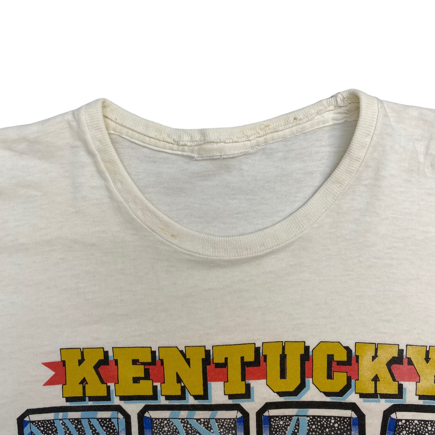 Vintage UofK Kentucky Wildcats Tee White