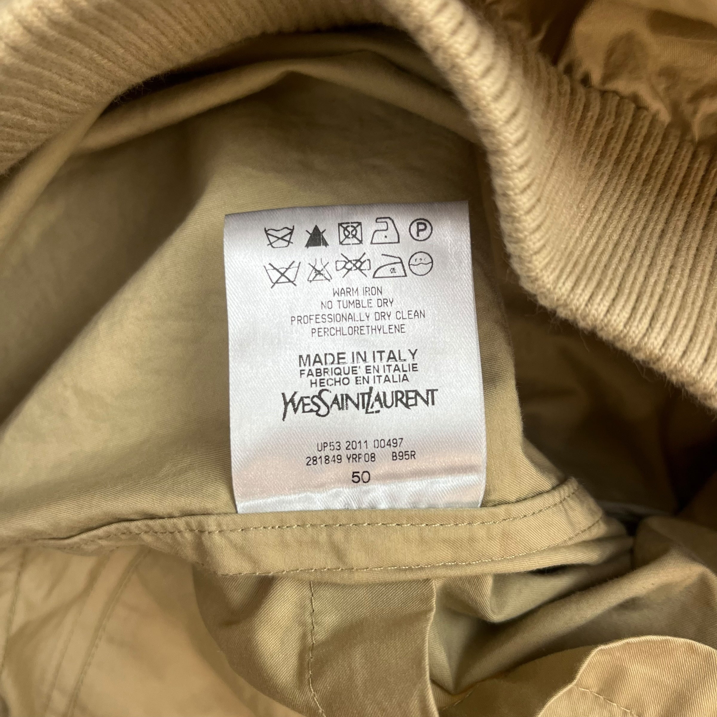 Vintage Yves Saint Laurent Windbreaker Navy/Beige