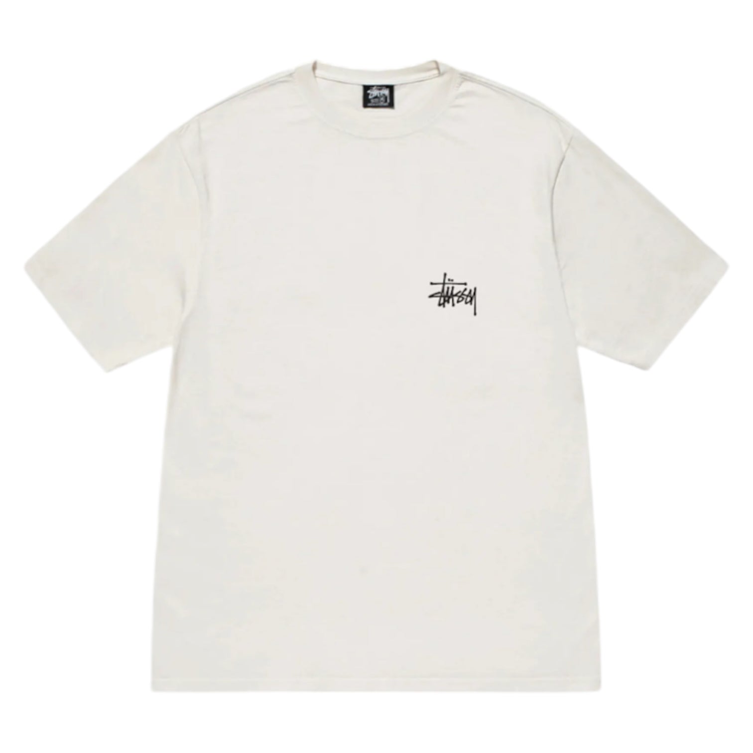 Stüssy Basic Logo Pigment Dyed T-Shirt Natural