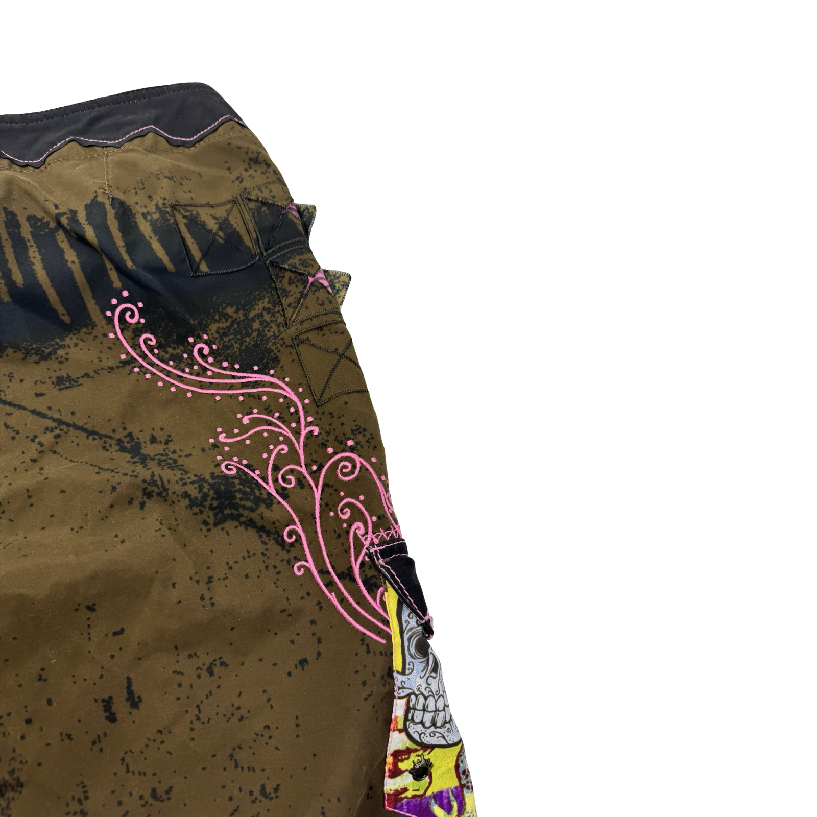 Y2K Quiksilver Cyber Tattoo Surf Board Shorts