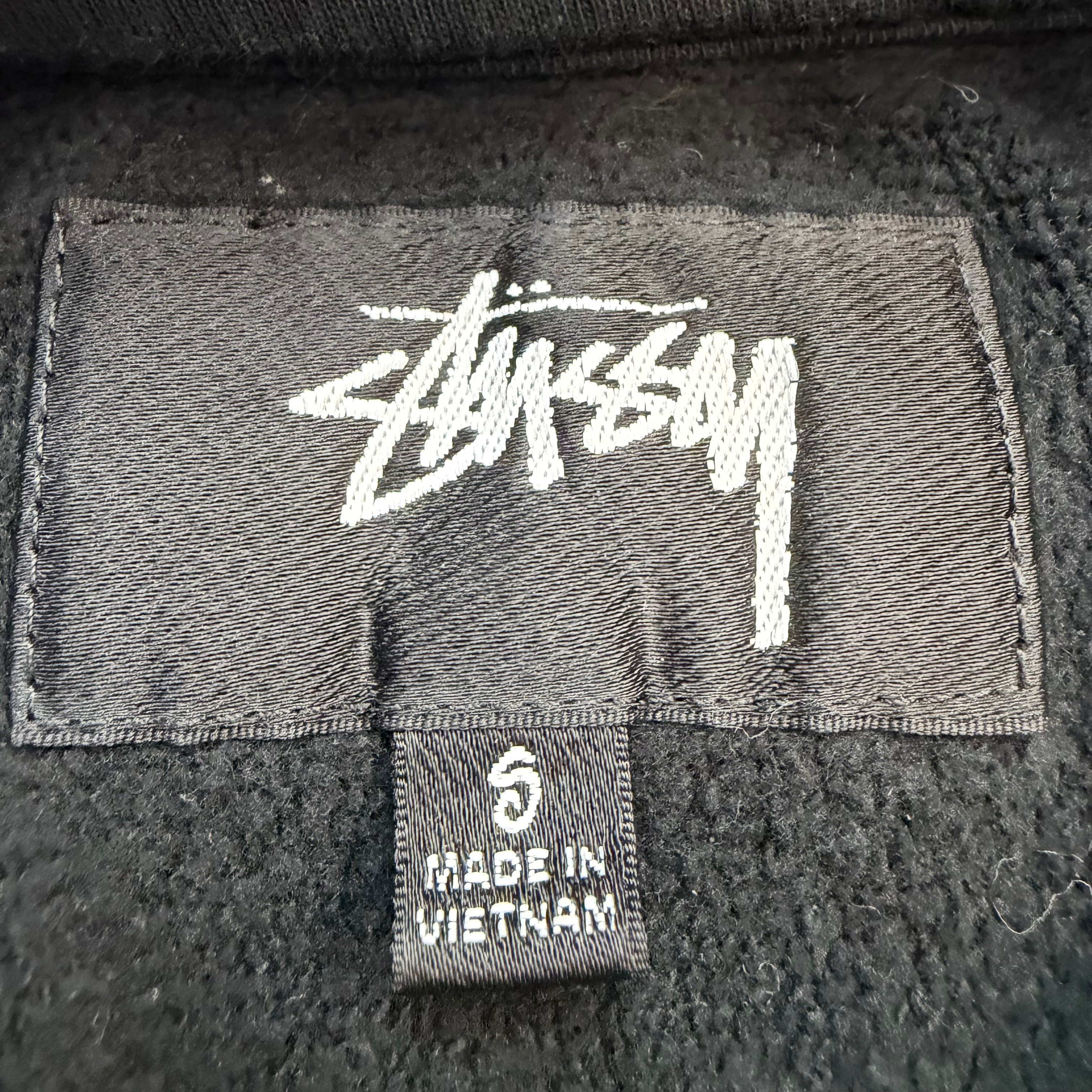 Stussy Cracked Print Crewneck Sweatshirt Black