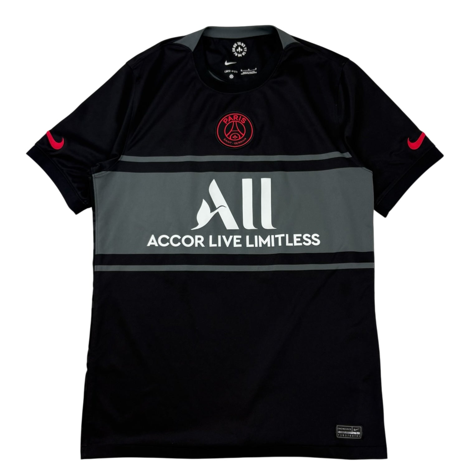 21/22 Nike PSG Messi Jersey Black