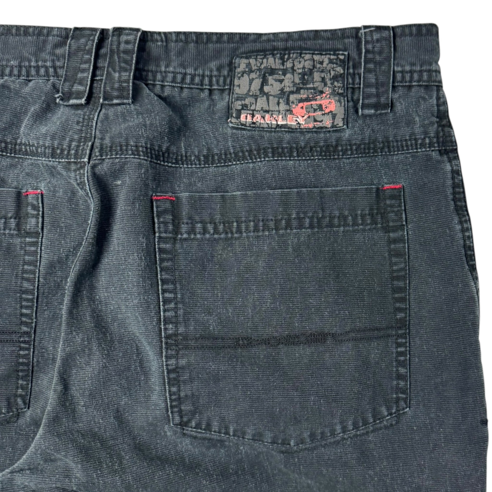 Vintage Y2K Oakley Bootcut Loose Fit Bottoms Black