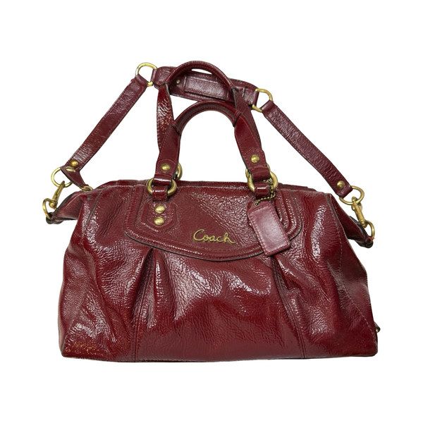 (W) Vintage Coach Ashley Satchel Red