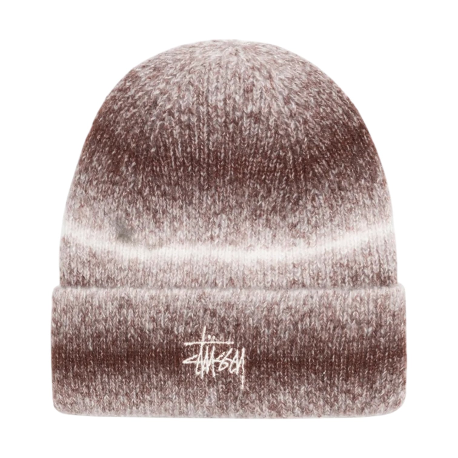 Stüssy Cuff Basic Striped Beanie Brown