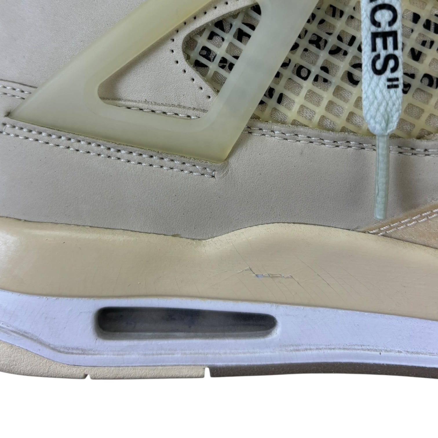 Off-White Jordan 4 Retro Sail (W) (Used)