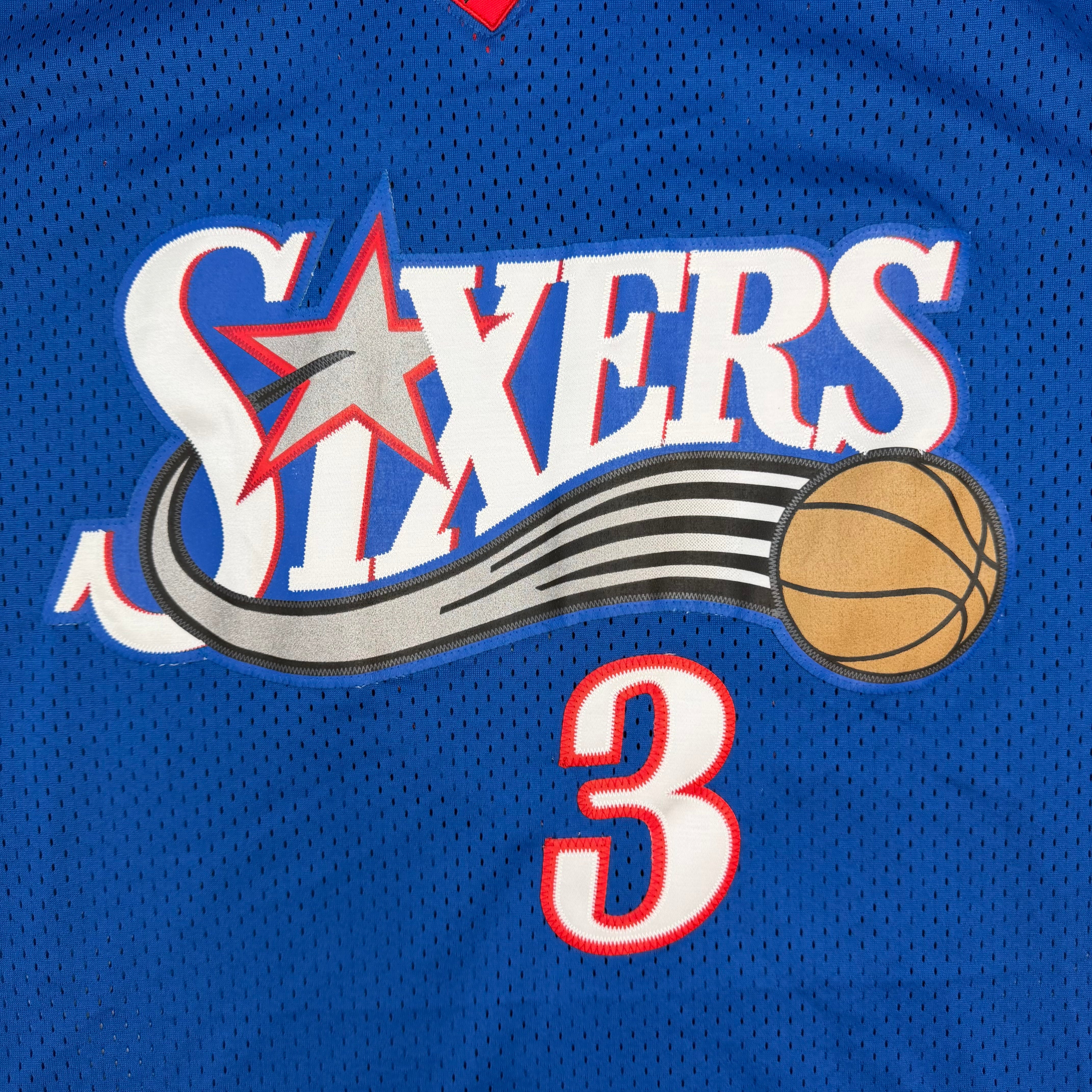 Vintage Nike Allen Iverson Philadelphia 76ers Jersey Blue