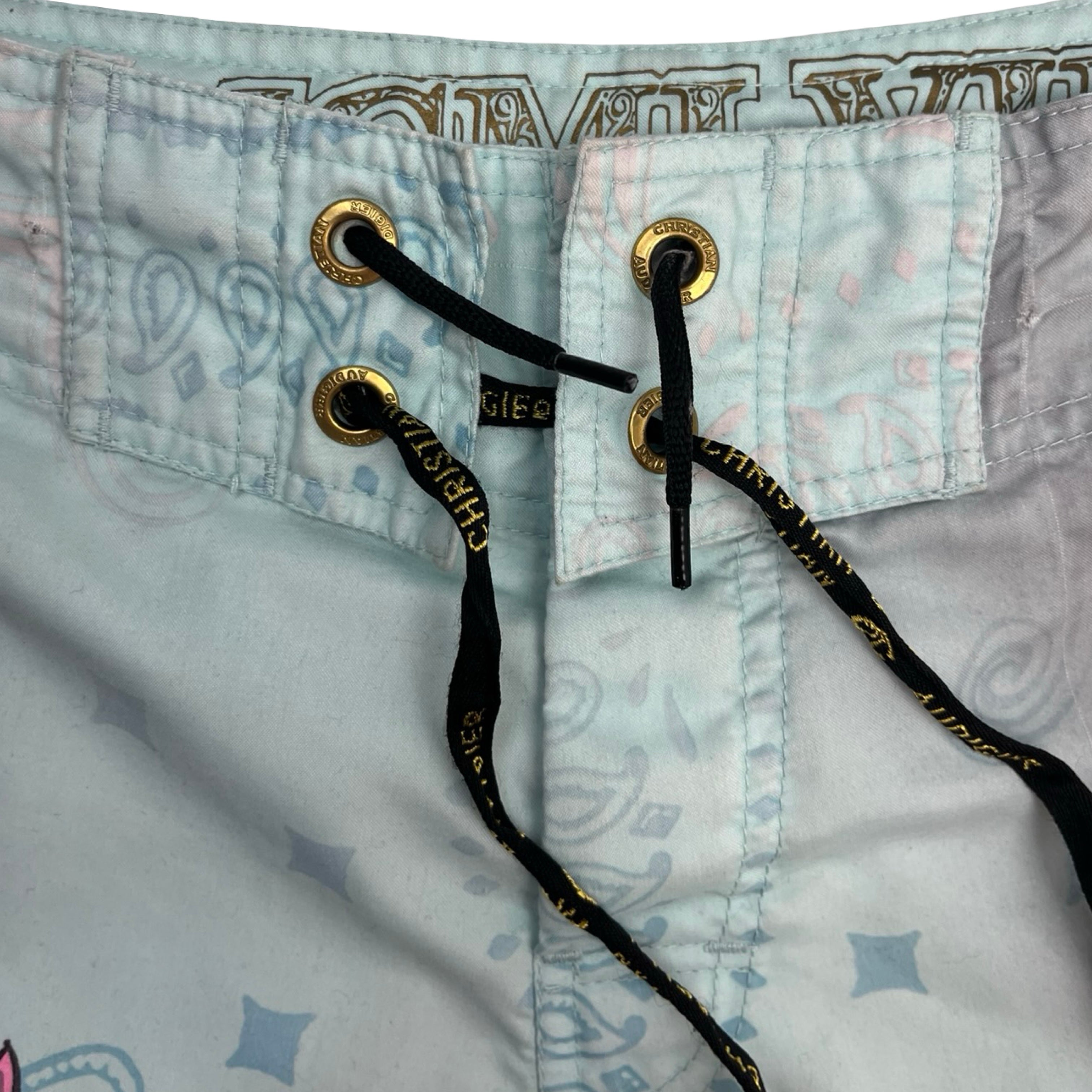 Vintage Y2K Christian Audigier Boardshorts